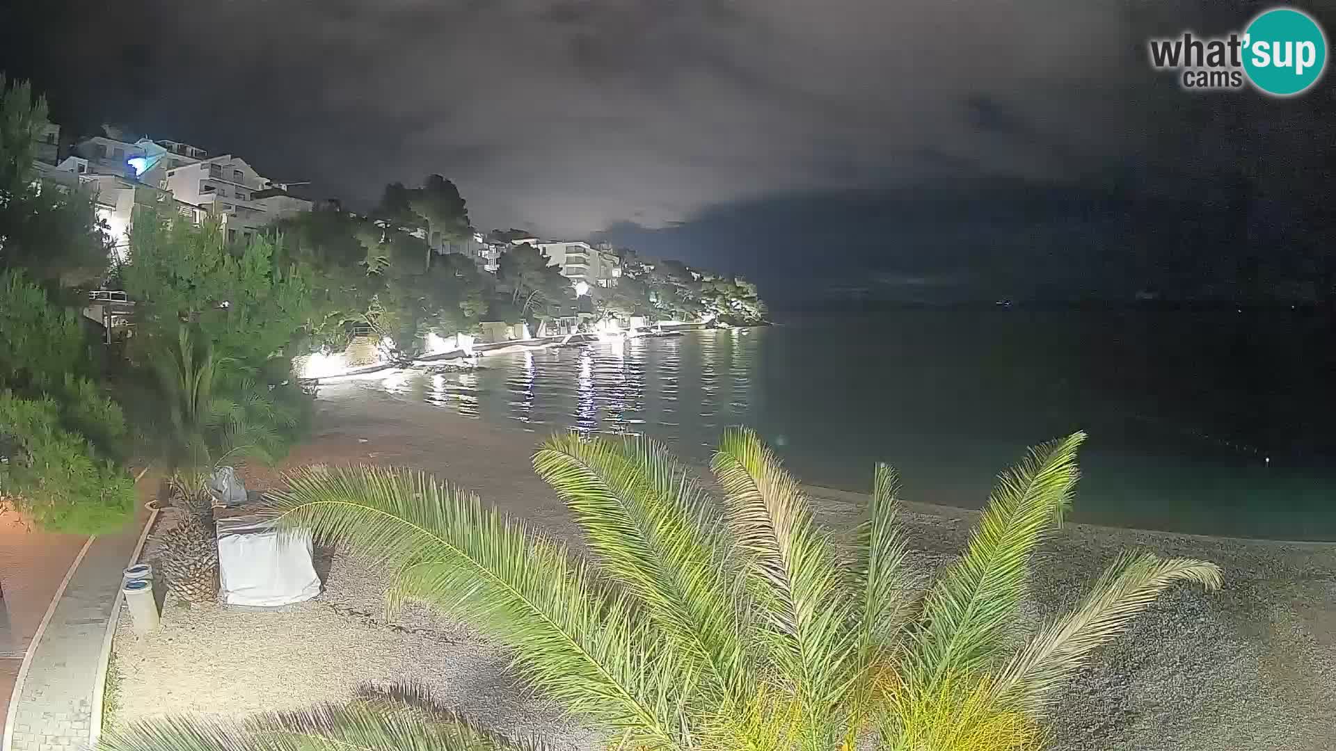 Webcam Playa Lučica Brela – Vista en directo de la costa adriática