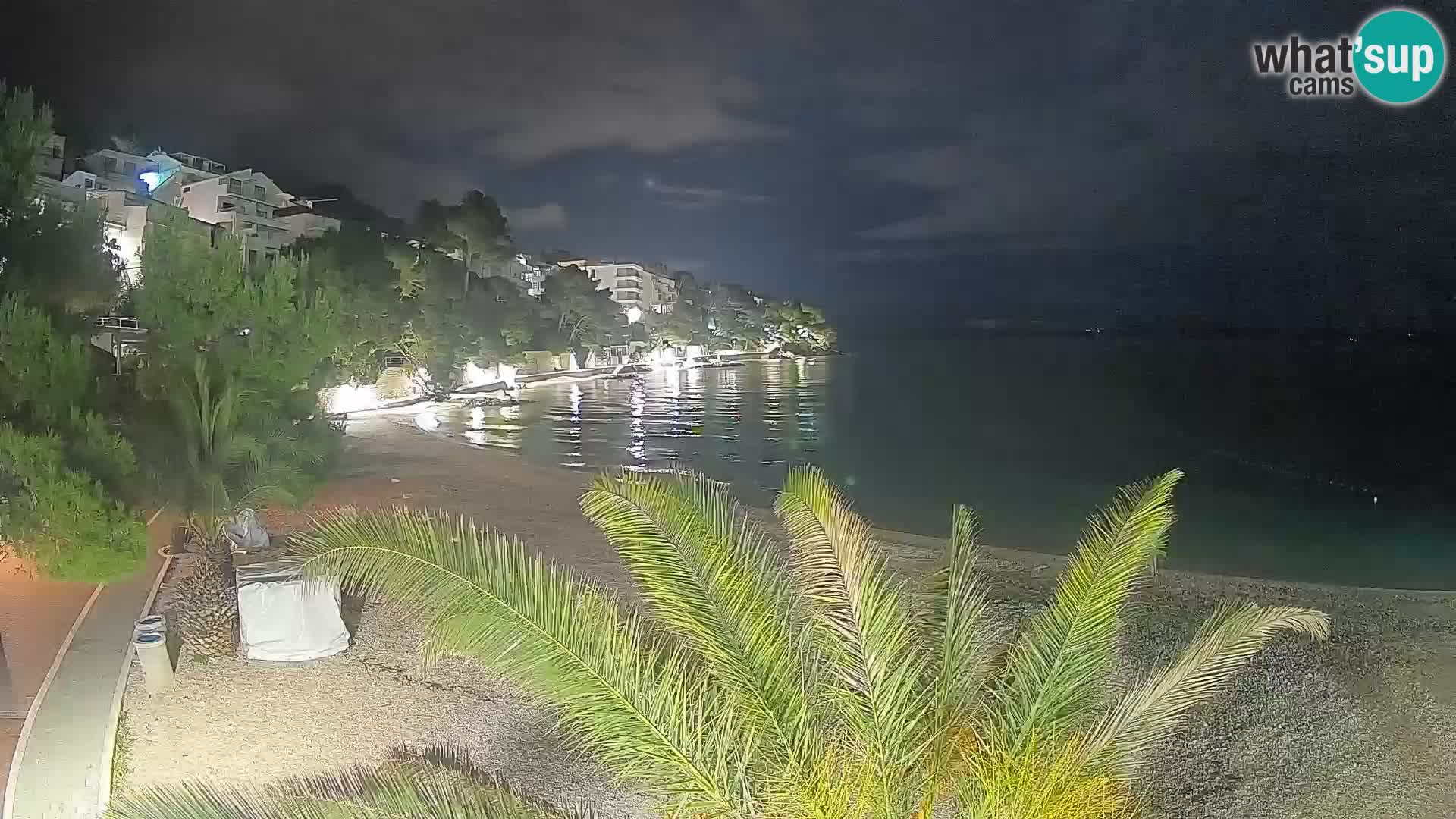 Webcam Lučica Beach Brela – Live View from the Adriatic Coast