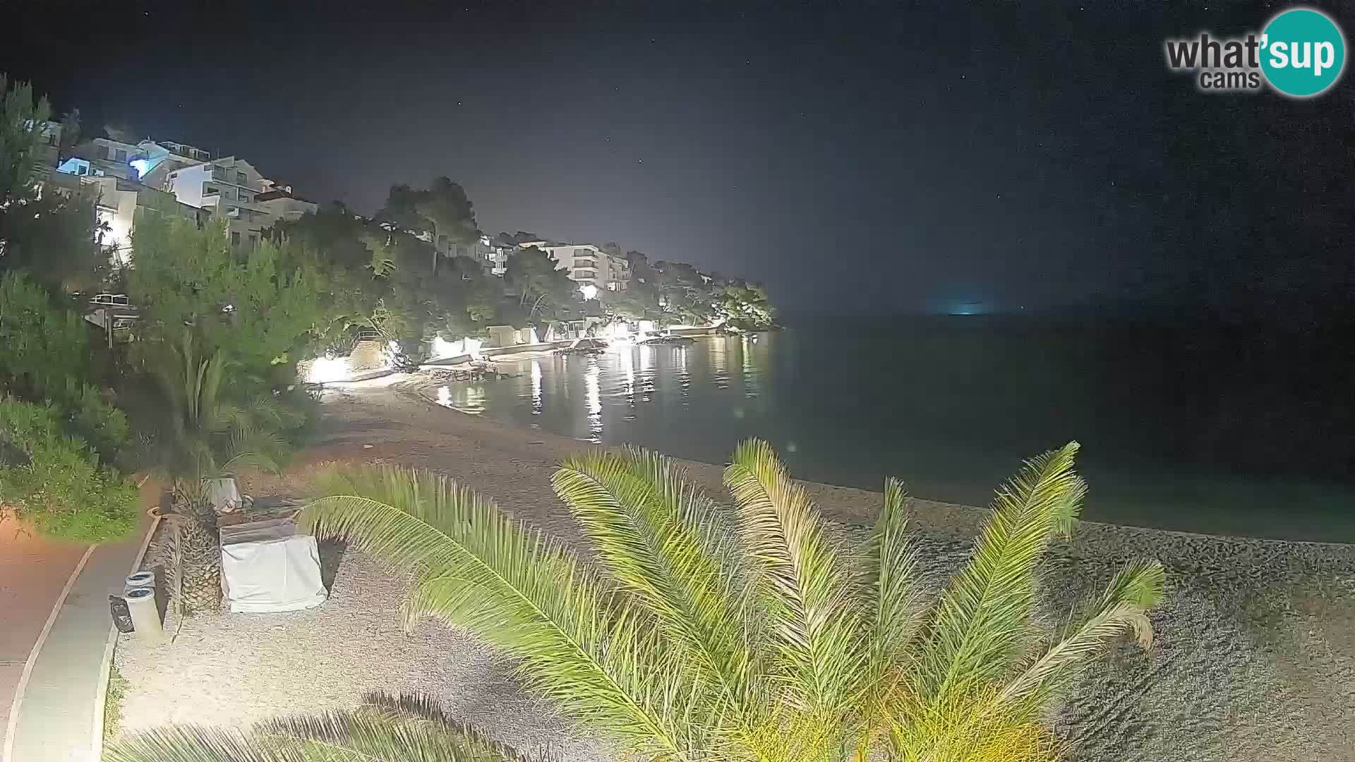 Webcam Playa Lučica Brela – Vista en directo de la costa adriática
