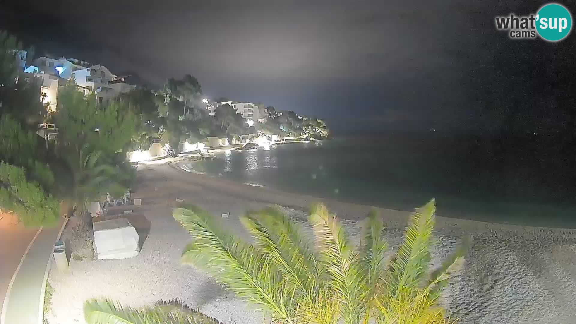 Webcam Plage Lučica Brela – Vue en direct sur la côte adriatique