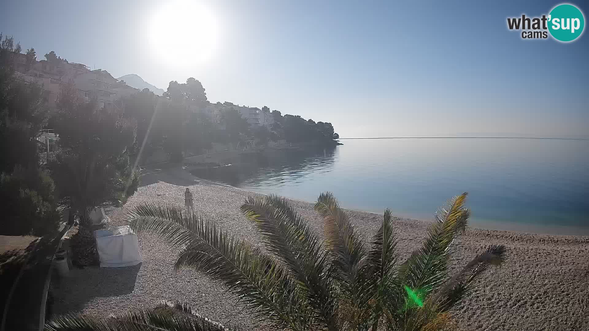 Webcam Lučica Beach Brela – Live View from the Adriatic Coast