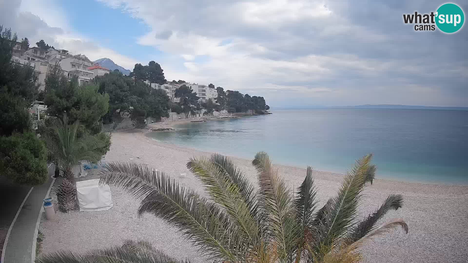 Webcam Lučica Beach Brela – Live View from the Adriatic Coast