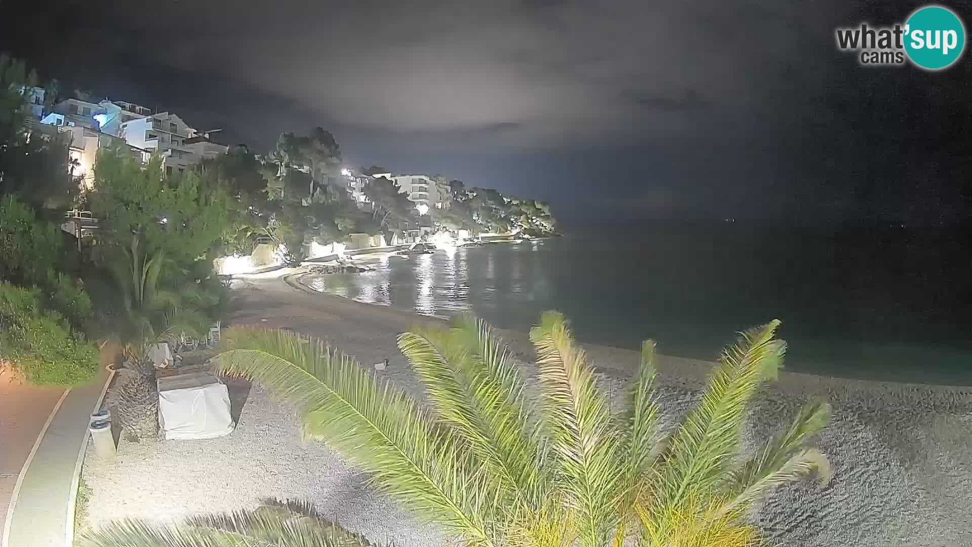 Webcam Playa Lučica Brela – Vista en directo de la costa adriática
