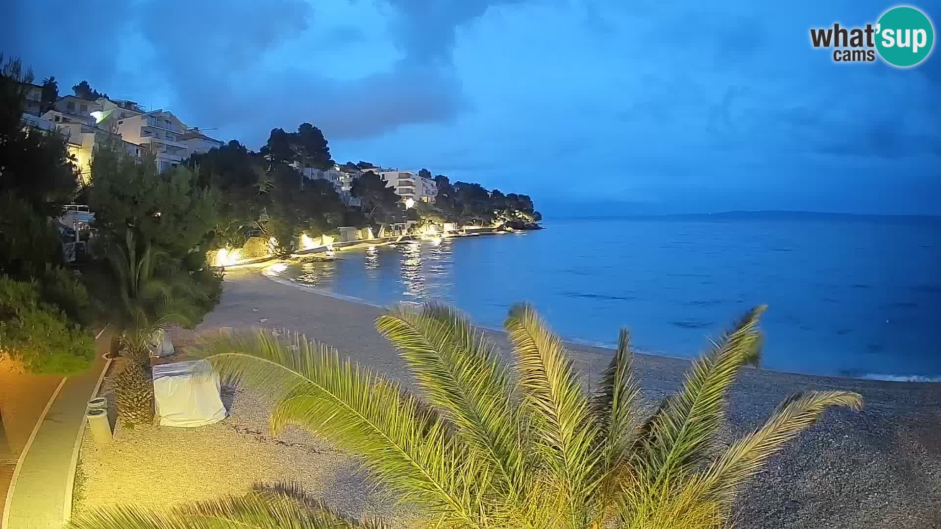 Webcam Lučica Beach Brela – Live View from the Adriatic Coast
