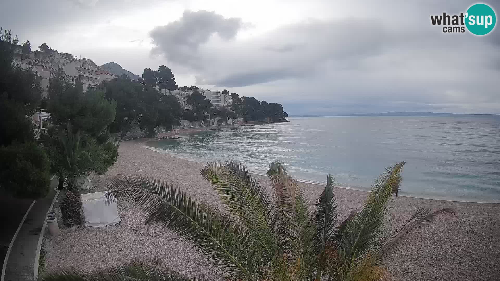 Webcam Lučica Beach Brela – Live View from the Adriatic Coast