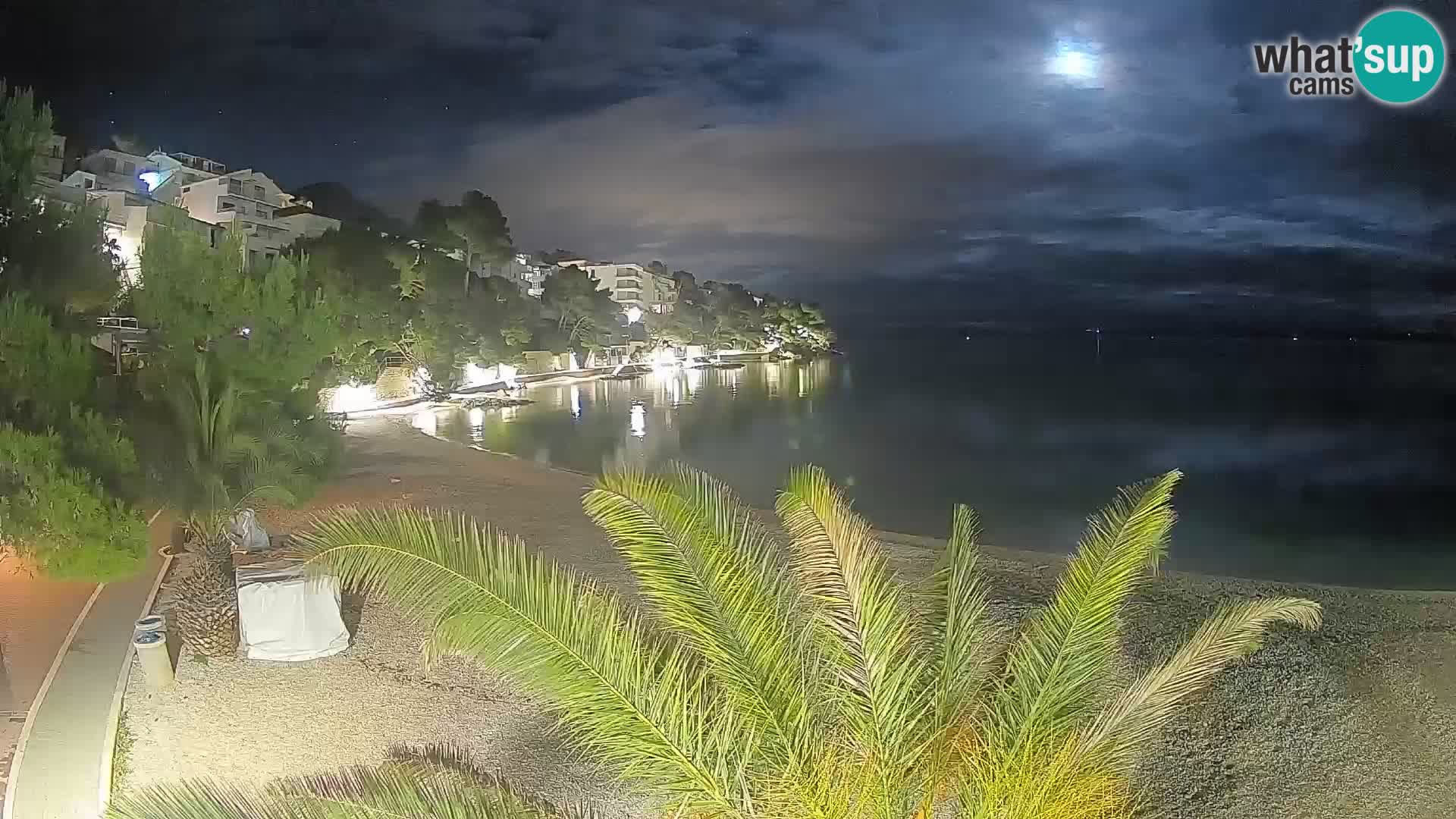 Webcam Lučica Beach Brela – Live View from the Adriatic Coast