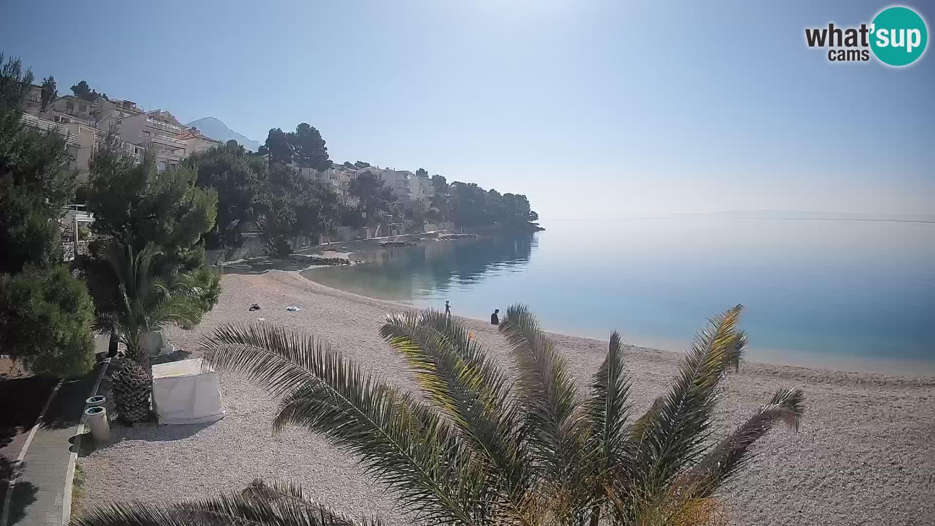 Webcam Lučica Beach Brela – Live View from the Adriatic Coast