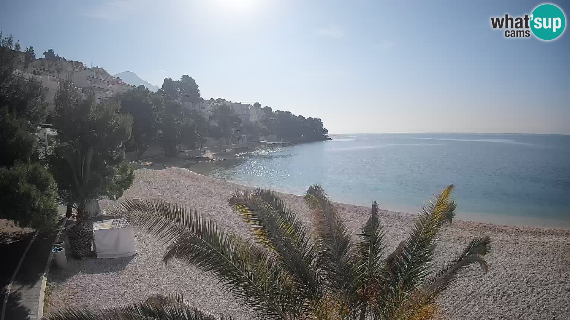 Webcam Lučica Beach Brela – Live View from the Adriatic Coast