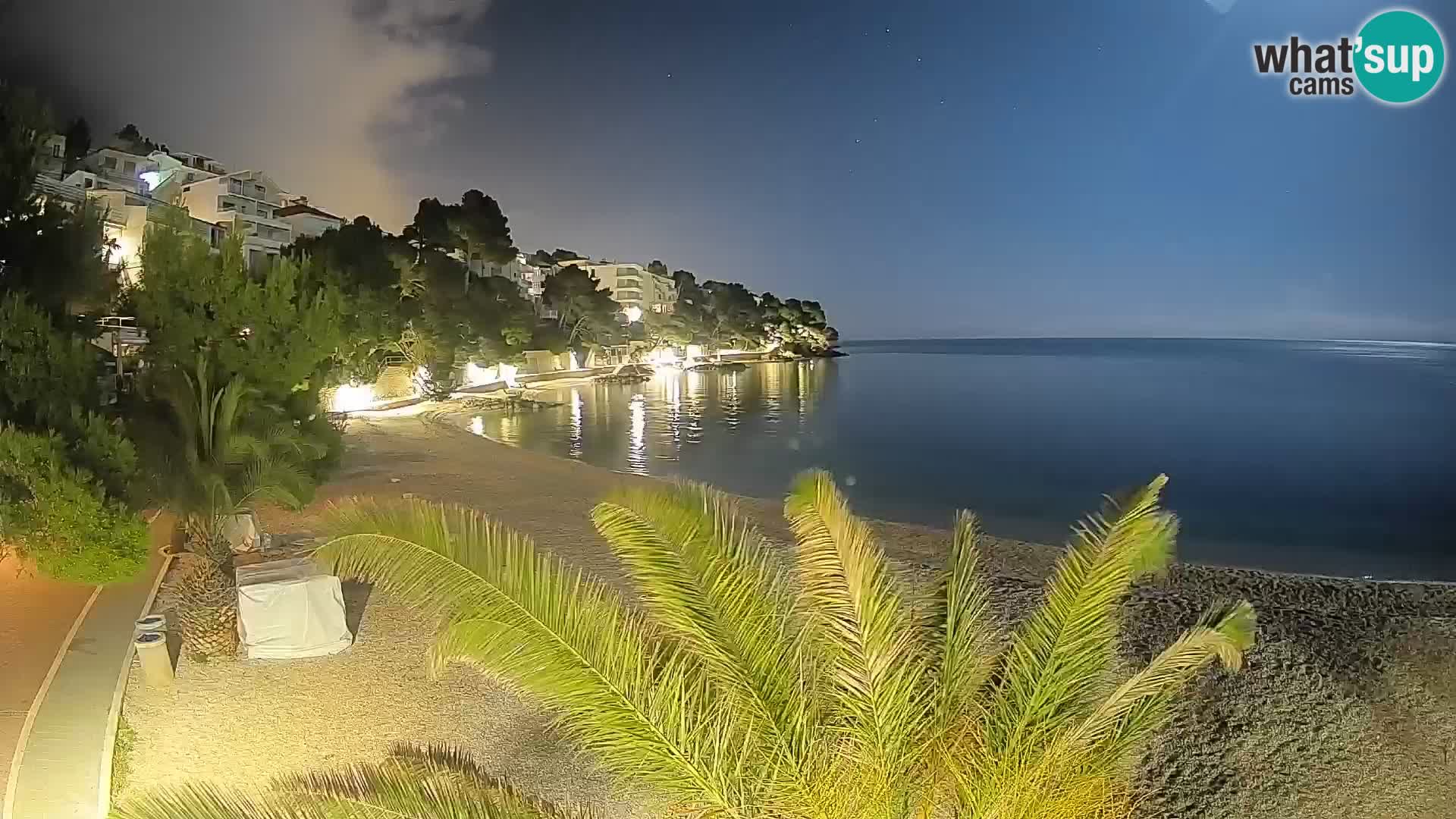 Webcam Playa Lučica Brela – Vista en directo de la costa adriática