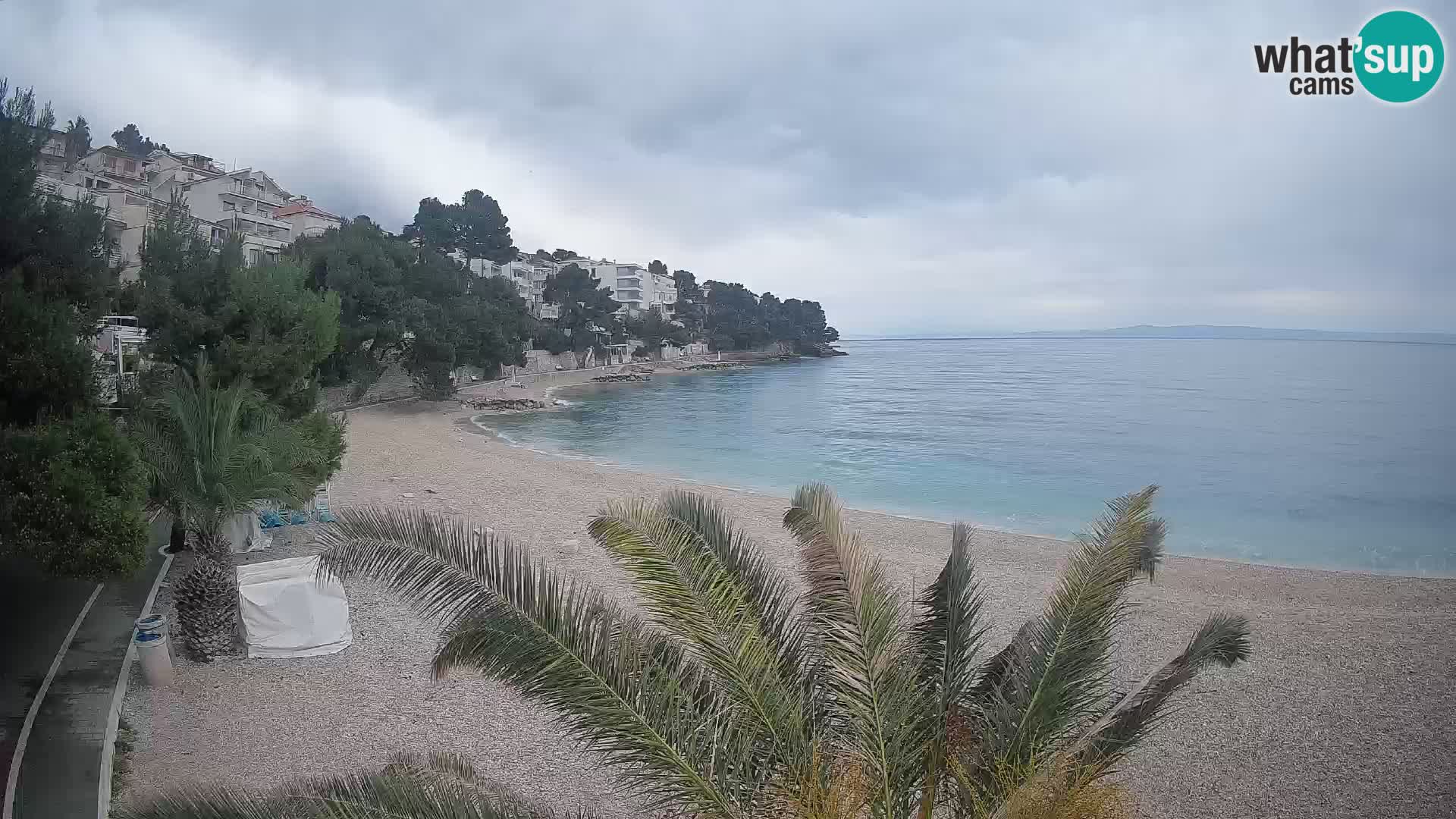 Webcam Lučica Beach Brela – Live View from the Adriatic Coast