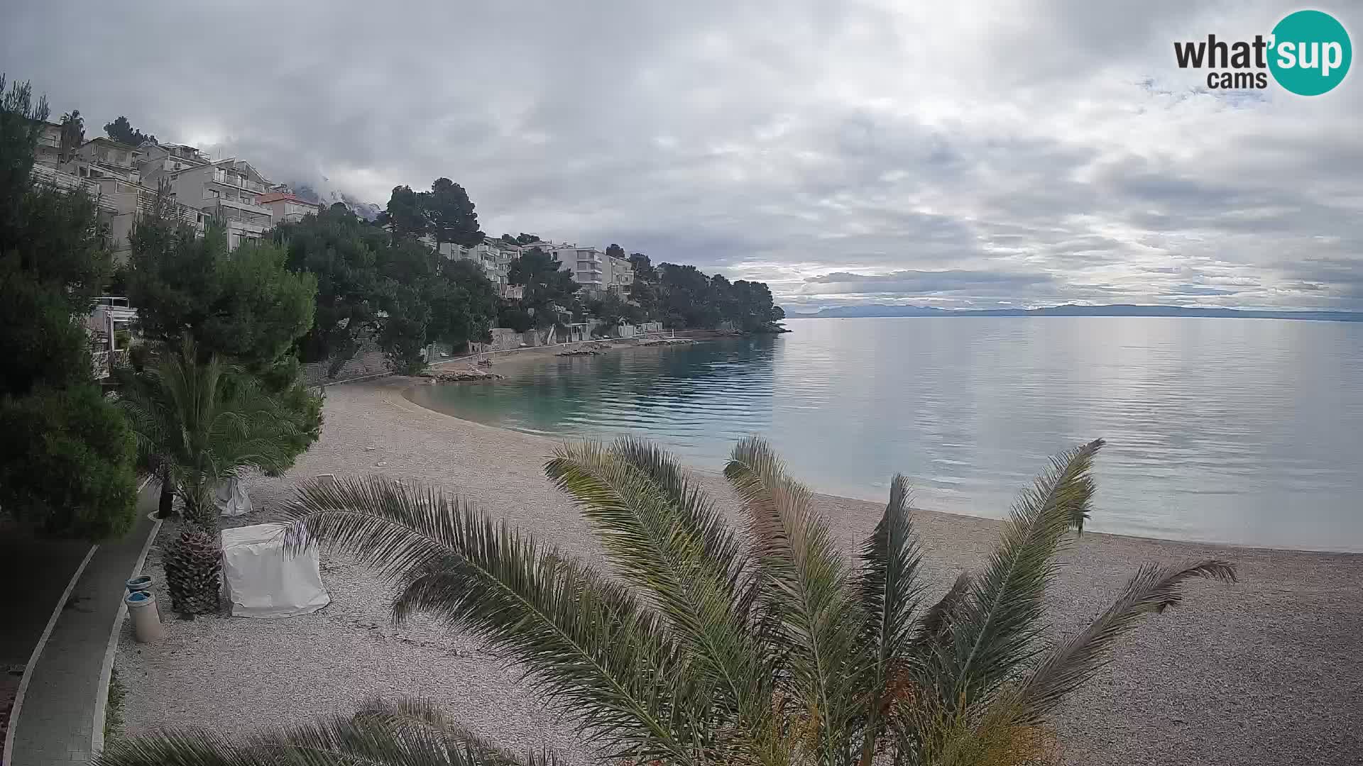 Webcam Lučica Beach Brela – Live View from the Adriatic Coast