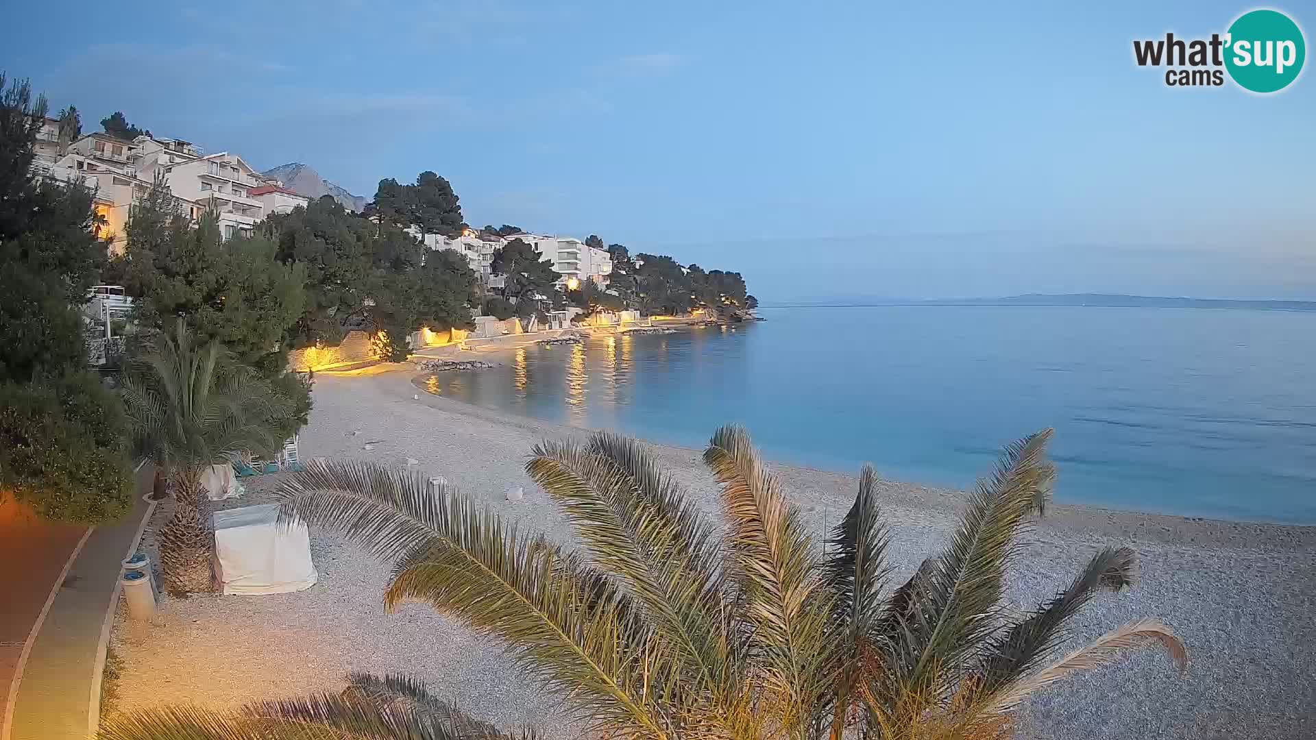 Webcam Lučica Beach Brela – Live View from the Adriatic Coast