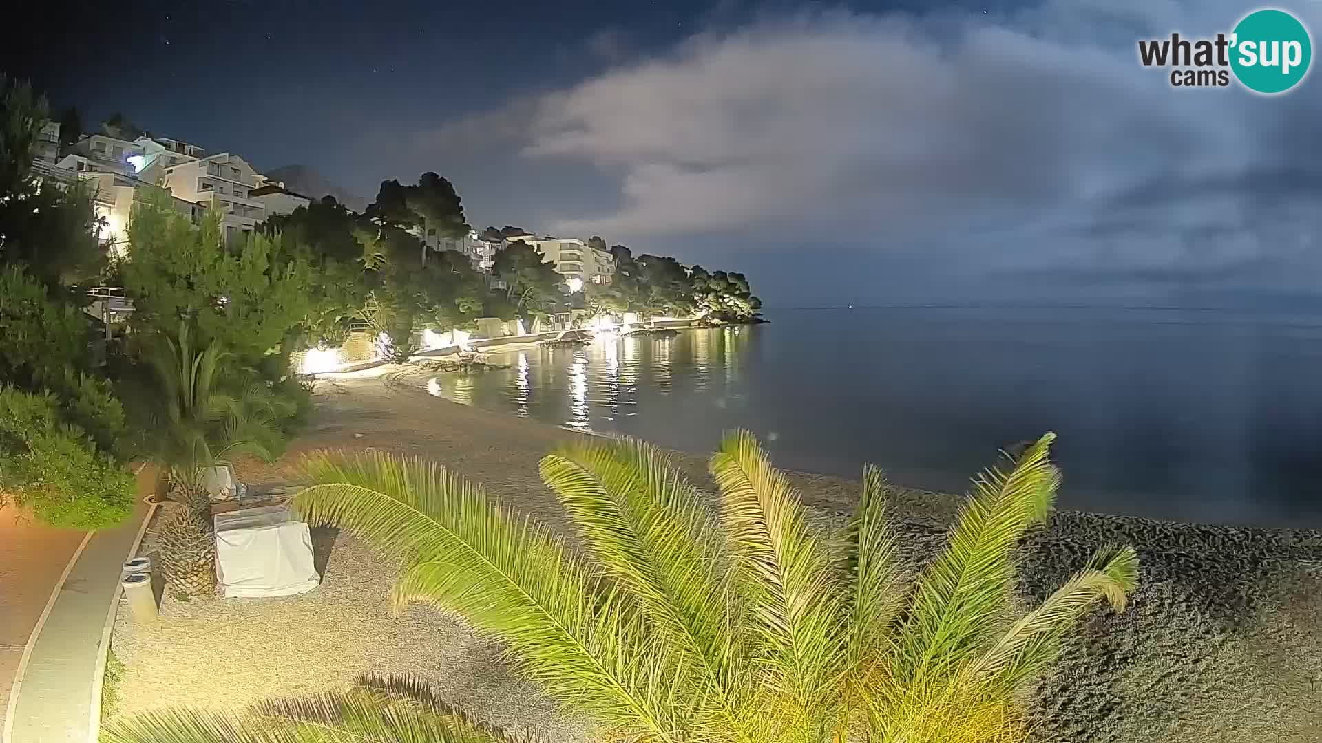 Webcam Lučica Beach Brela – Live View from the Adriatic Coast