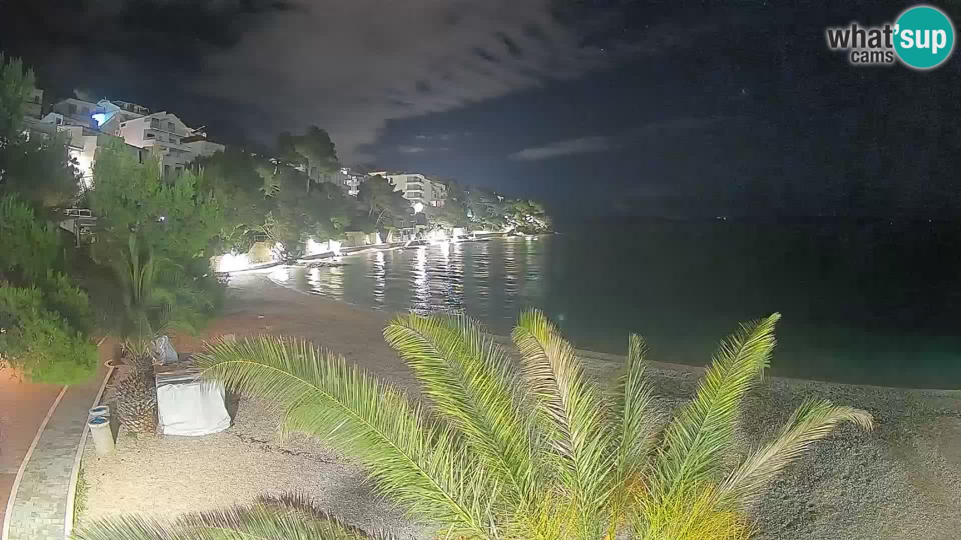 Webcam Lučica Beach Brela – Live View from the Adriatic Coast