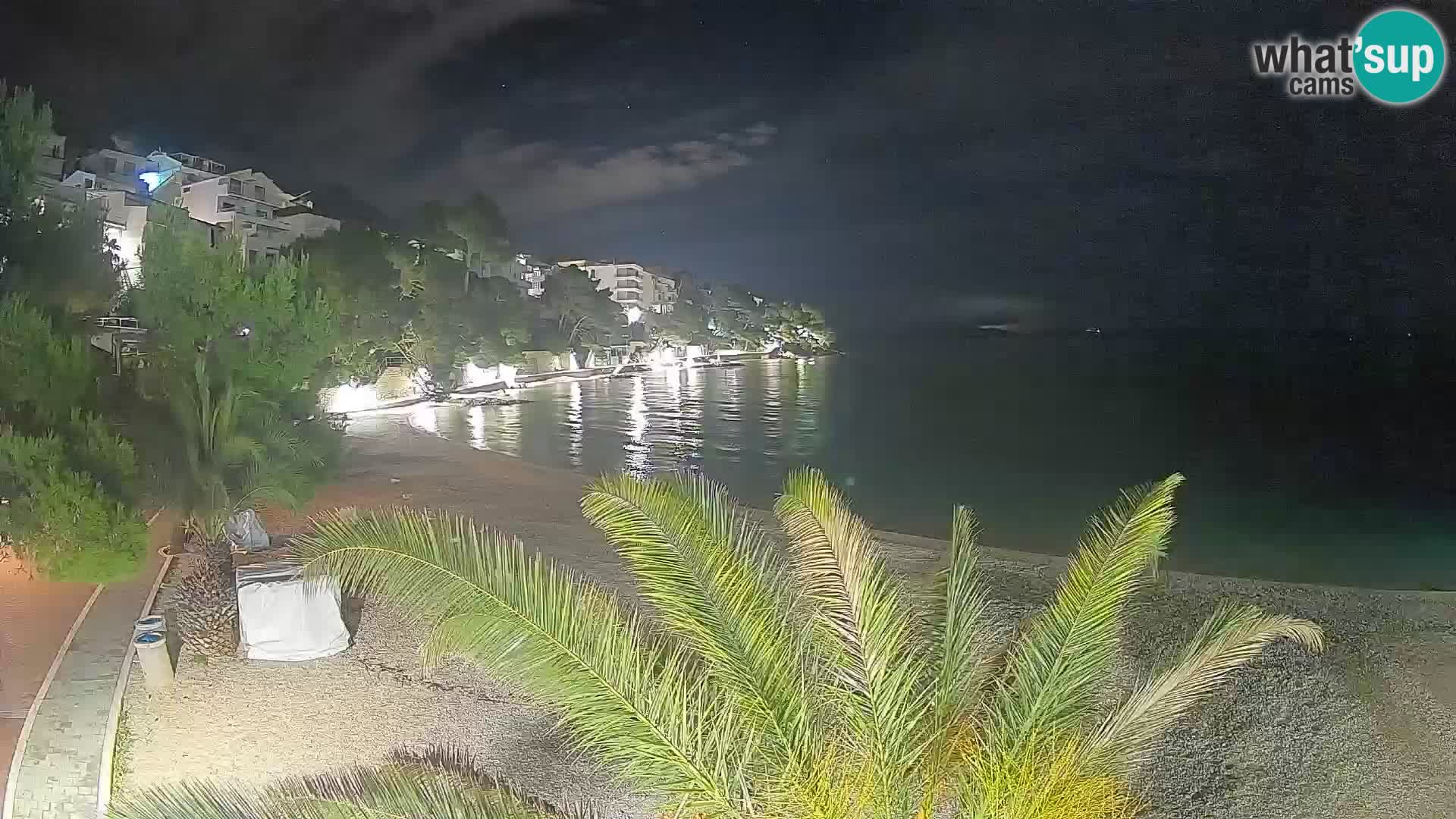 Webcam Lučica Beach Brela – Live View from the Adriatic Coast