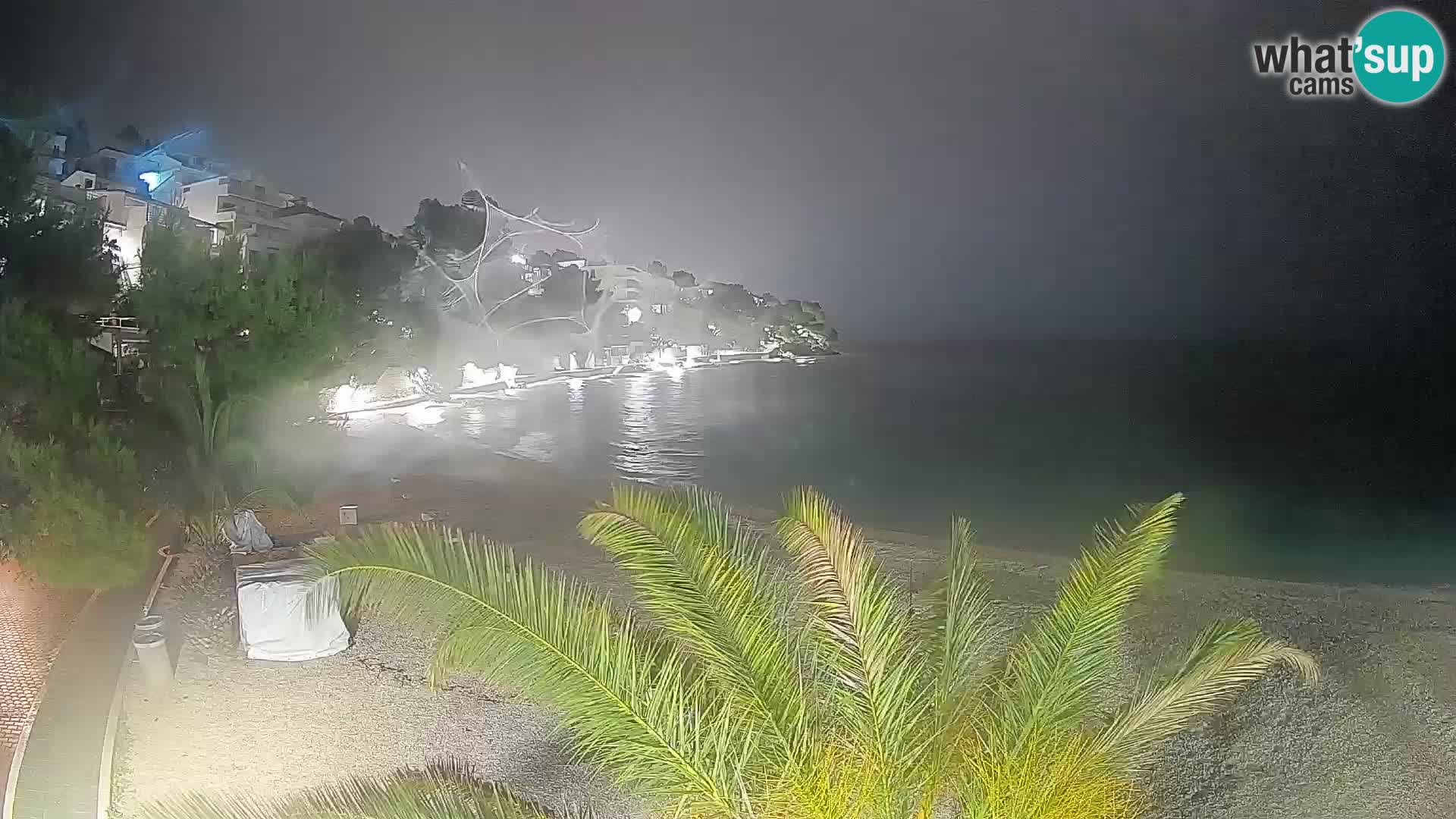 Webcam Spiaggia Lučica Brela – Vista live sulla costa adriatica