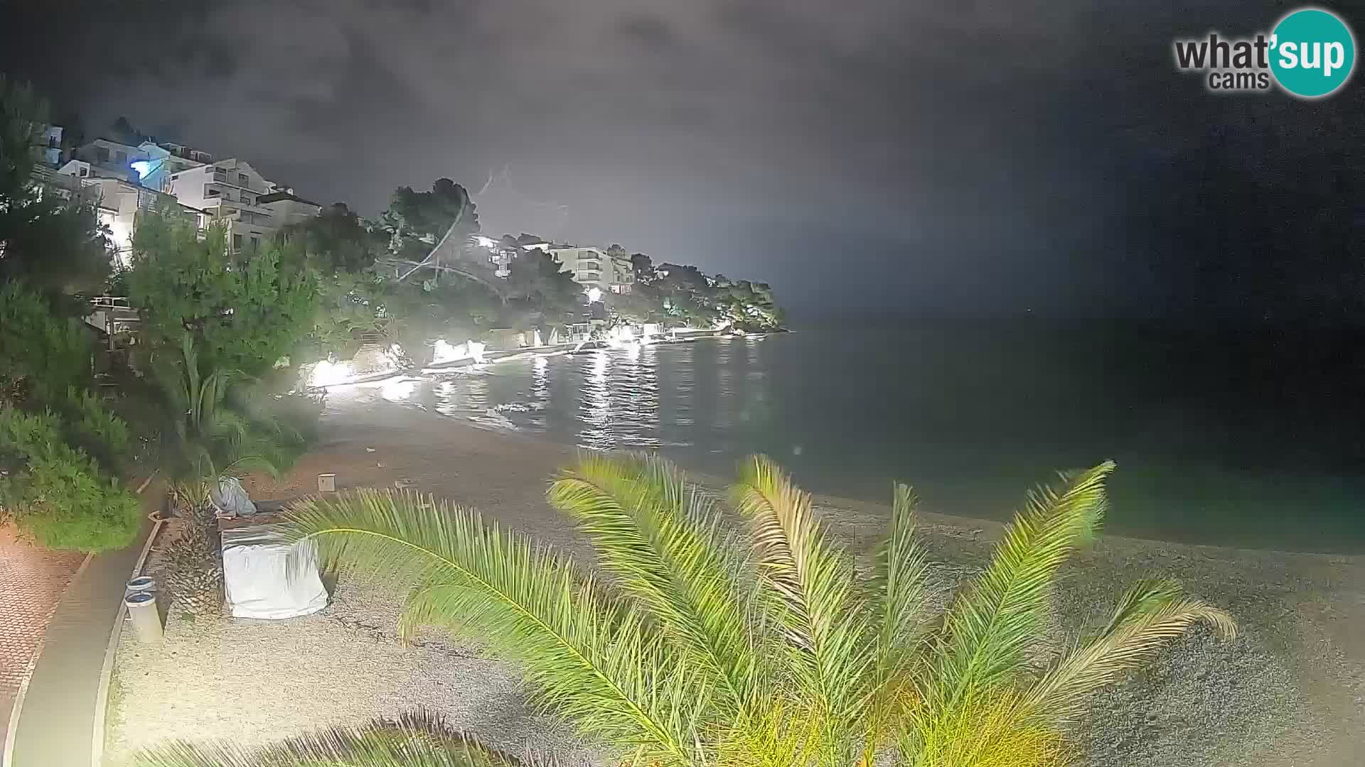 Webcam Lučica Beach Brela – Live View from the Adriatic Coast