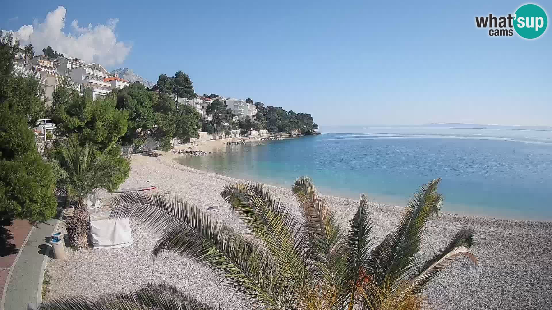 Webcam Lučica Beach Brela – Live View from the Adriatic Coast