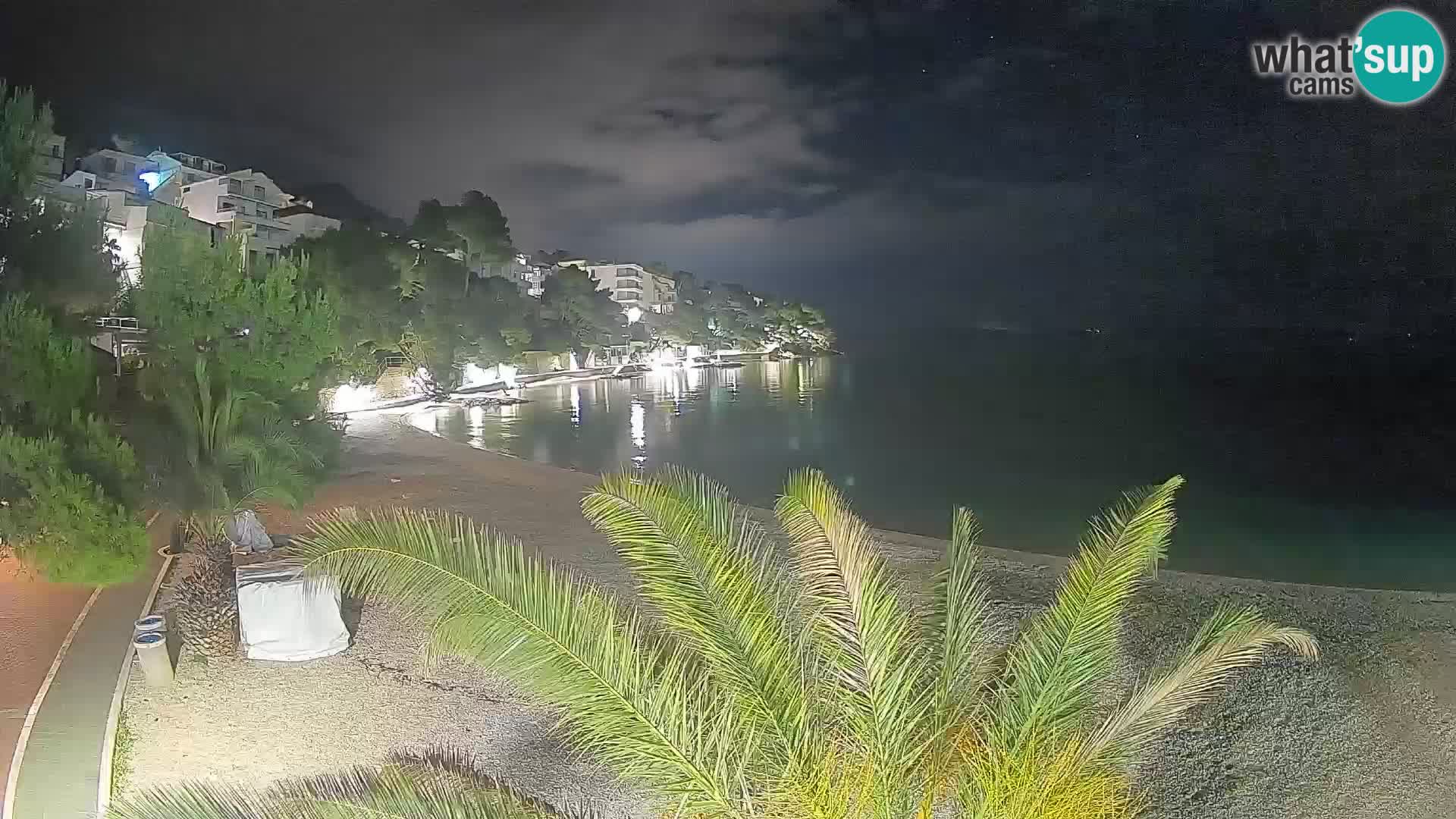 Webcam Playa Lučica Brela – Vista en directo de la costa adriática