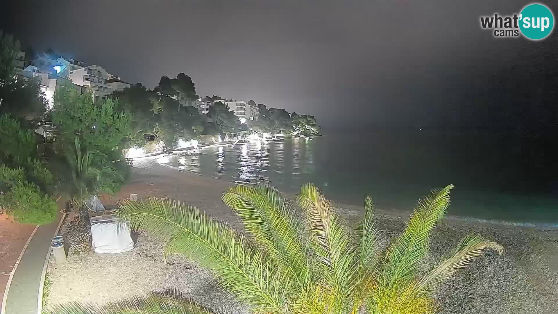 Webcam Playa Lučica Brela – Vista en directo de la costa adriática