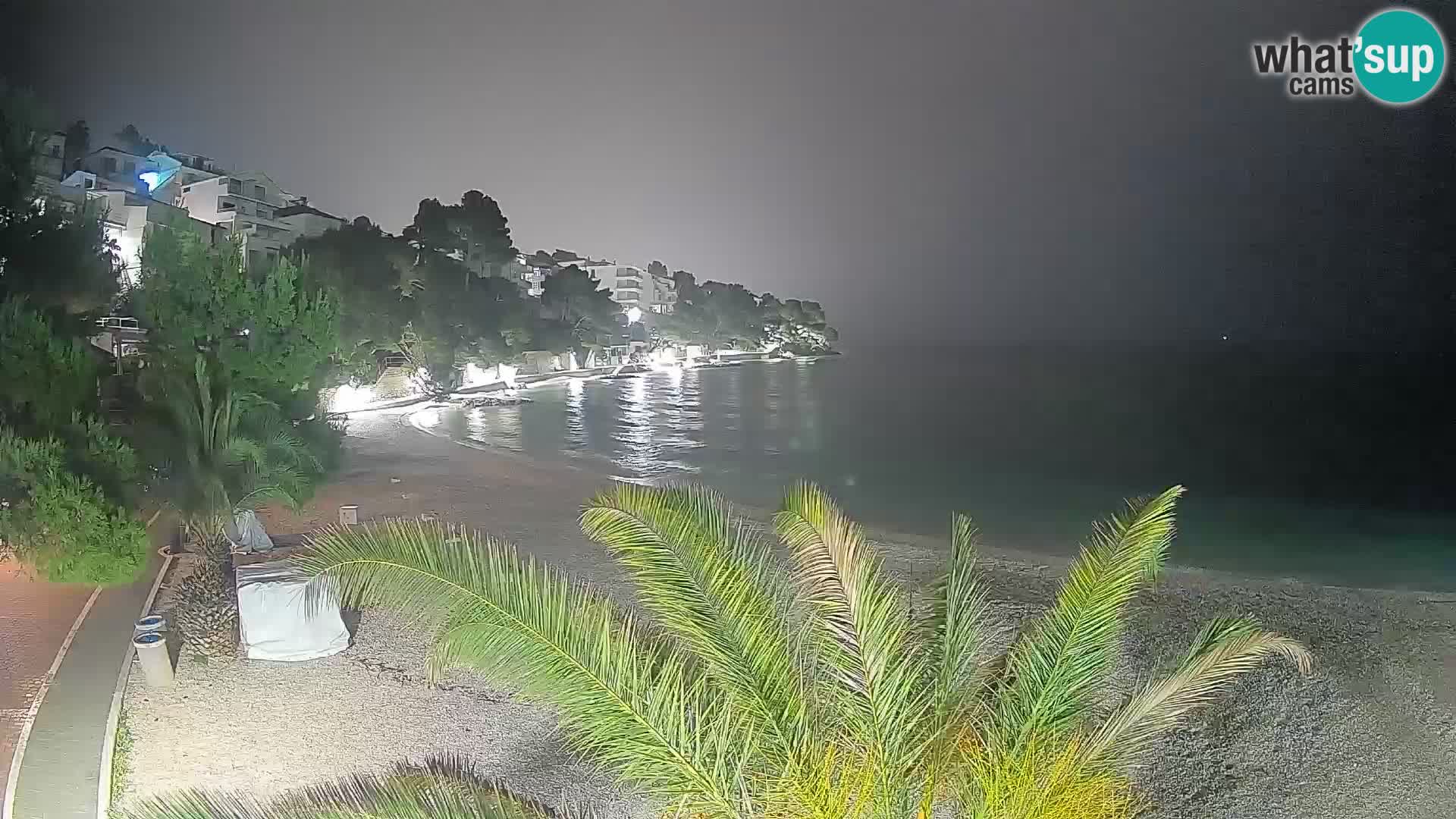 Webcam Lučica Beach Brela – Live View from the Adriatic Coast