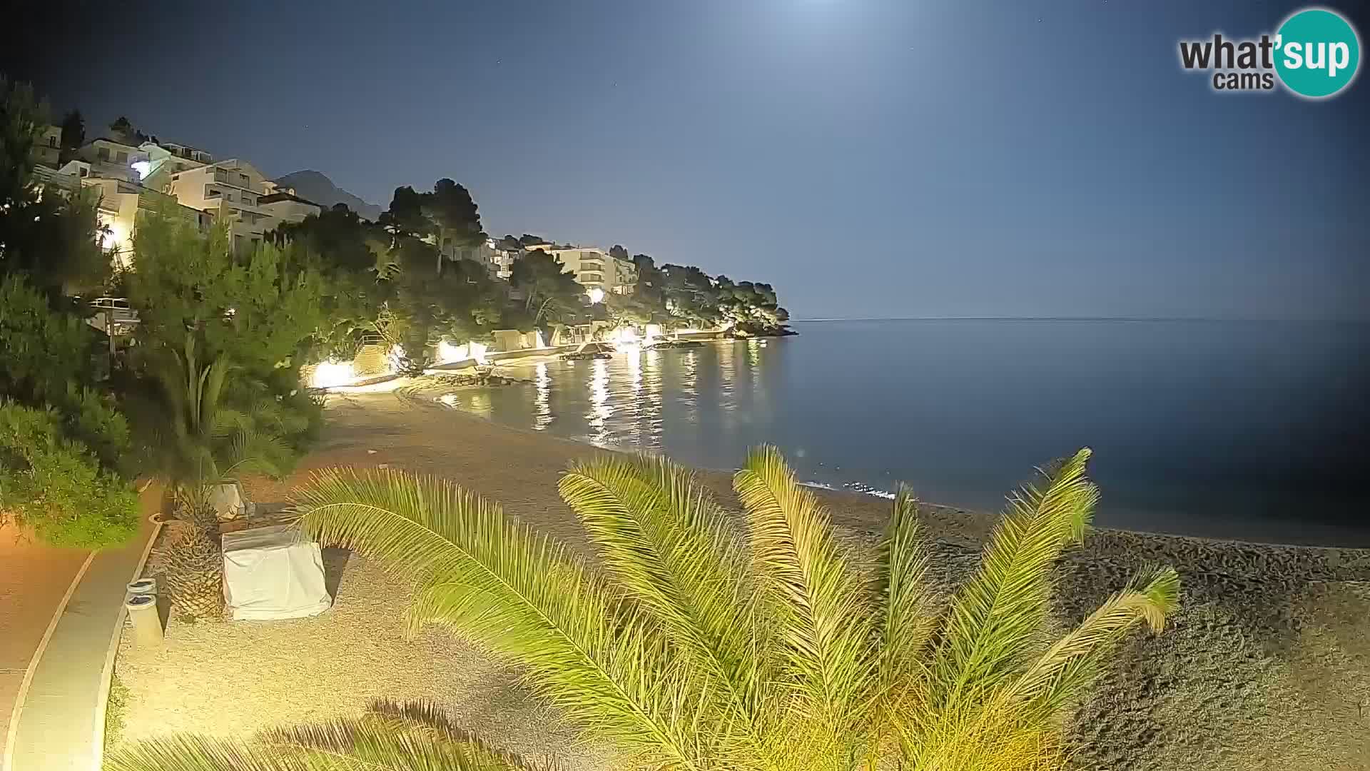 Webcam Playa Lučica Brela – Vista en directo de la costa adriática
