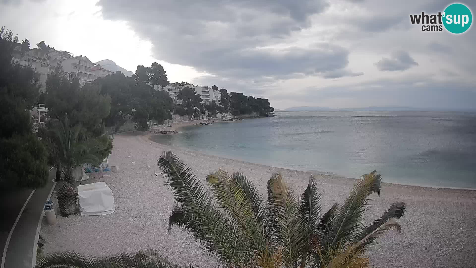 Webcam Playa Lučica Brela – Vista en directo de la costa adriática