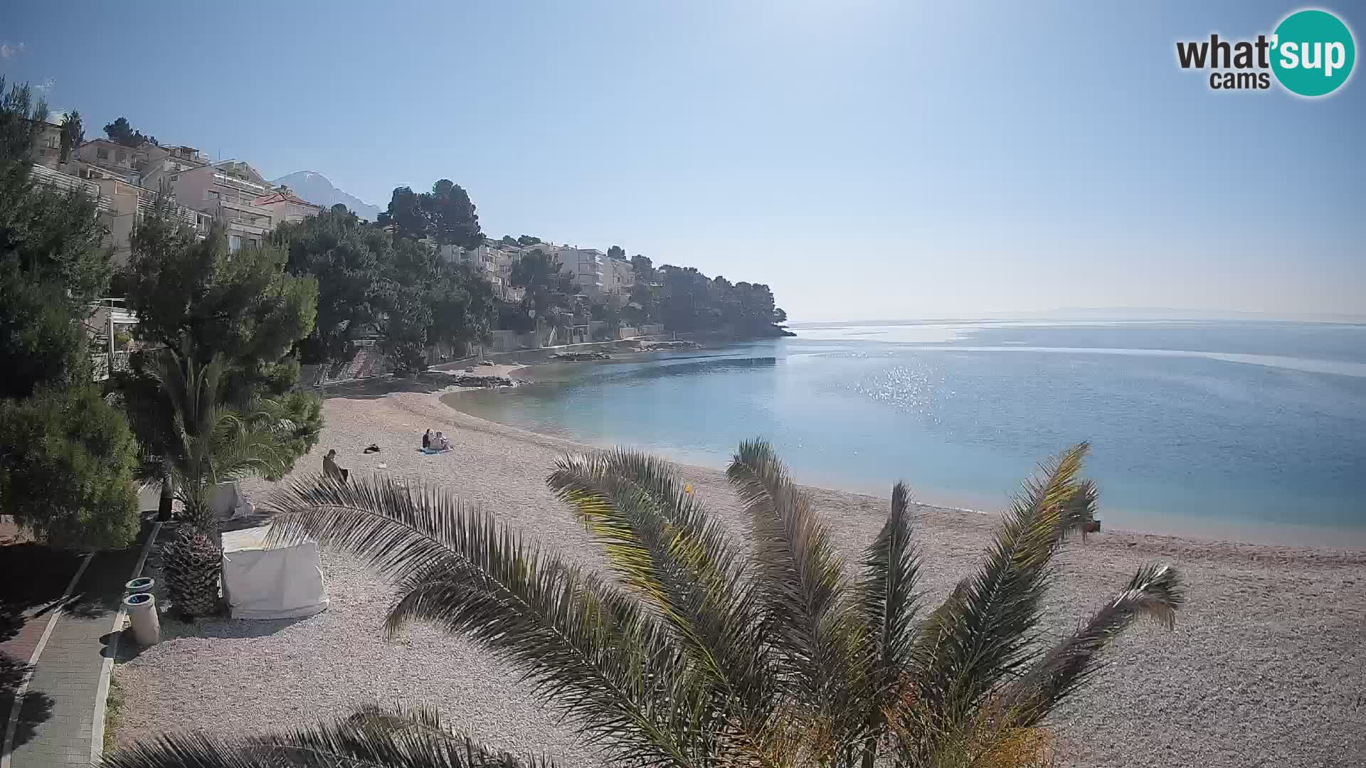 Webcam Lučica Beach Brela – Live View from the Adriatic Coast