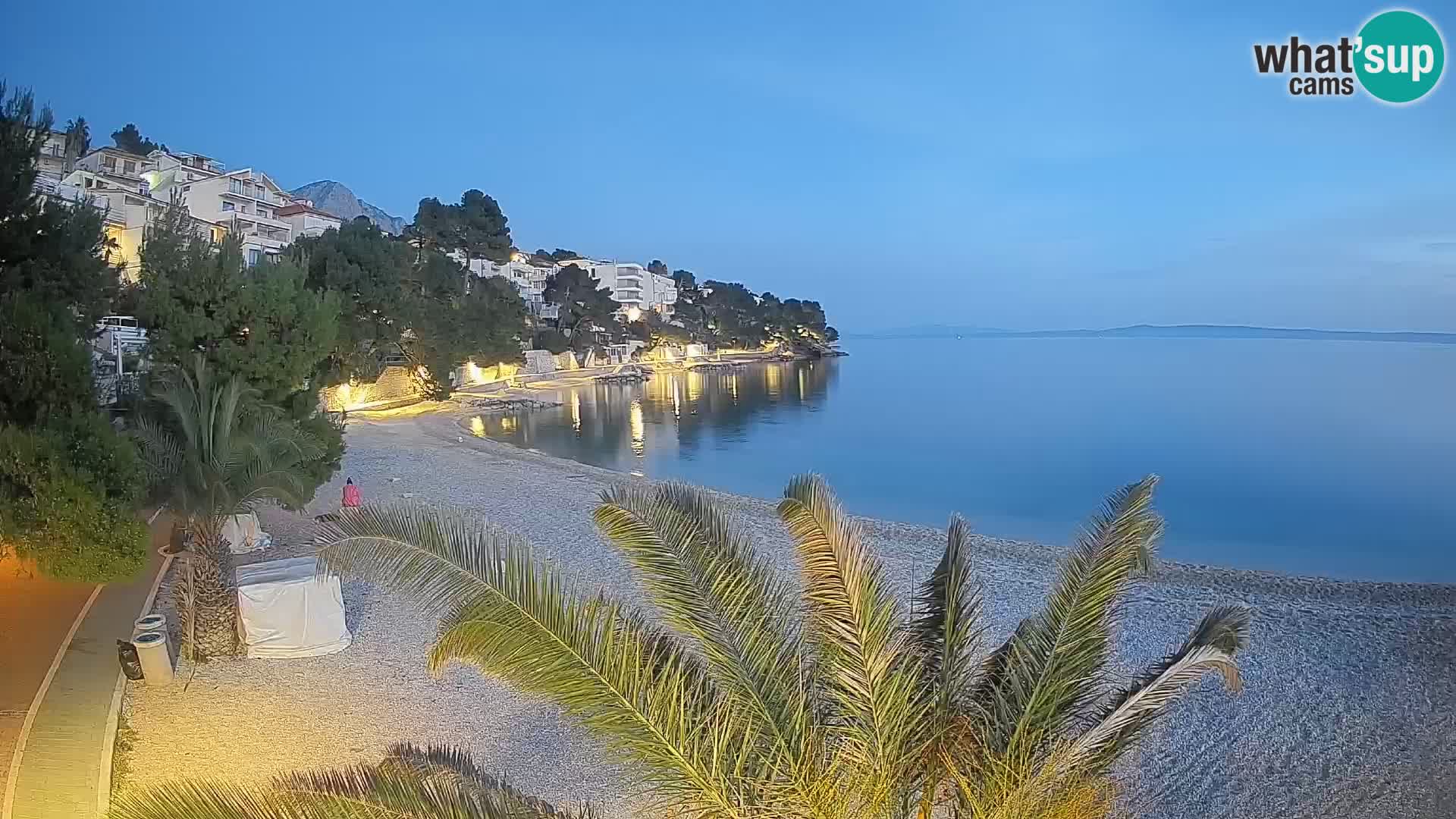 Webcam Lučica Beach Brela – Live View from the Adriatic Coast