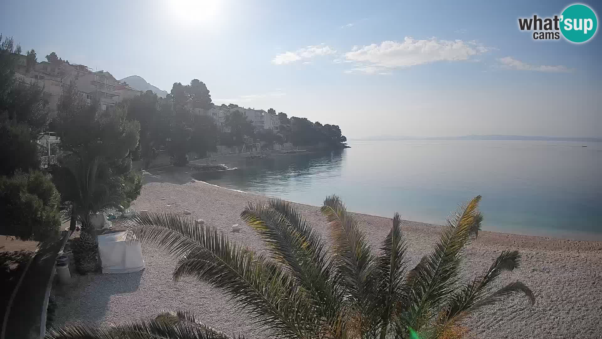 Webcam Playa Lučica Brela – Vista en directo de la costa adriática