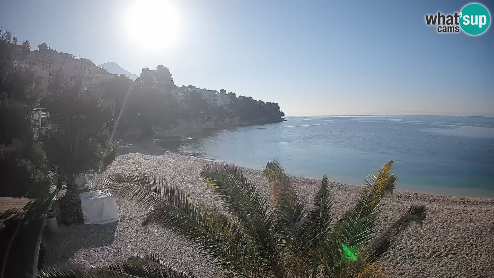 Webcam Playa Lučica Brela – Vista en directo de la costa adriática
