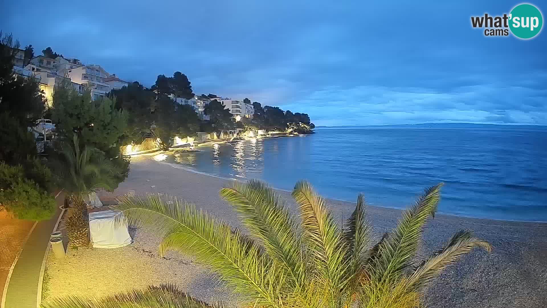 Webcam Lučica Beach Brela – Live View from the Adriatic Coast