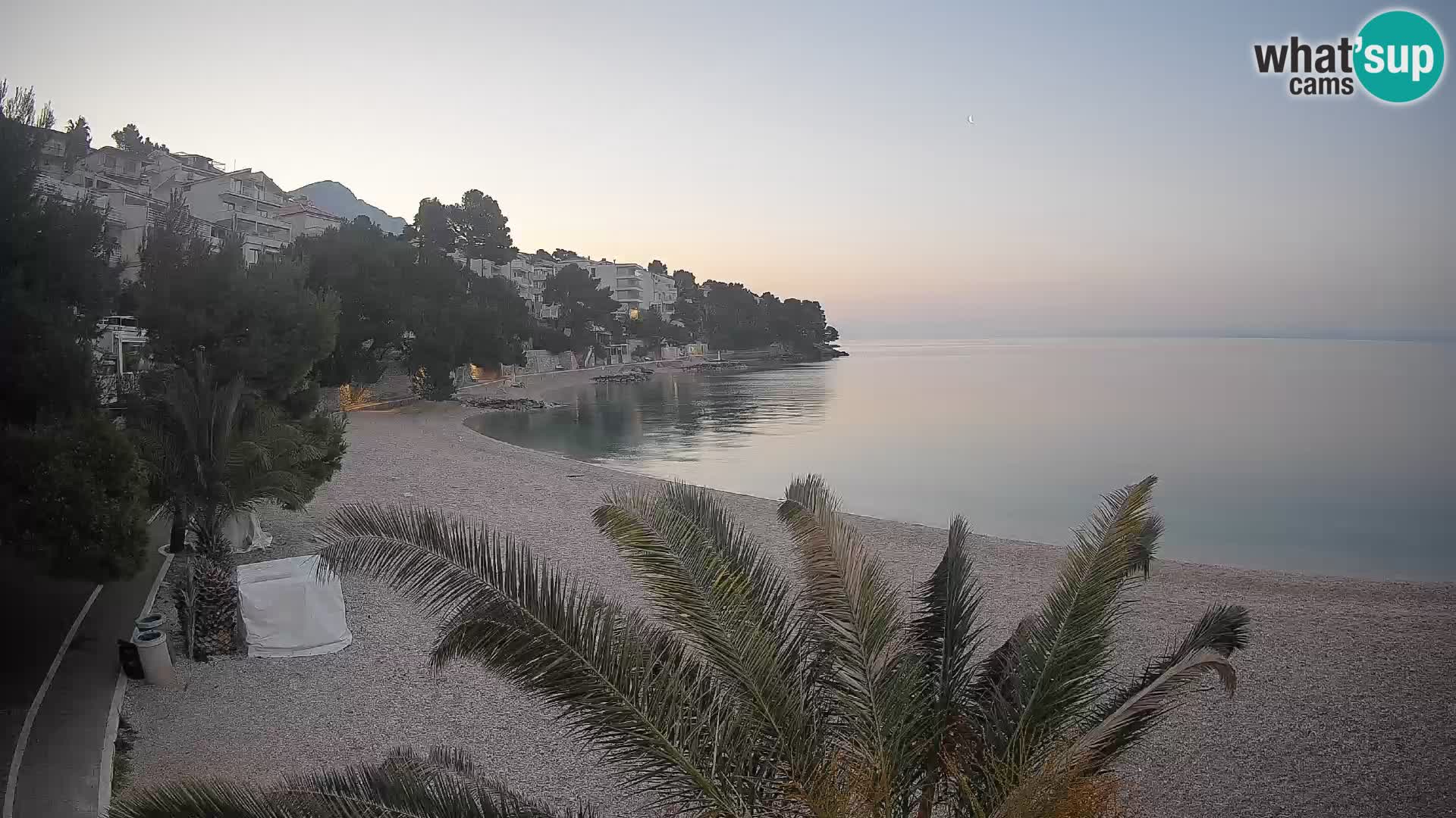 Webcam Lučica Beach Brela – Live View from the Adriatic Coast