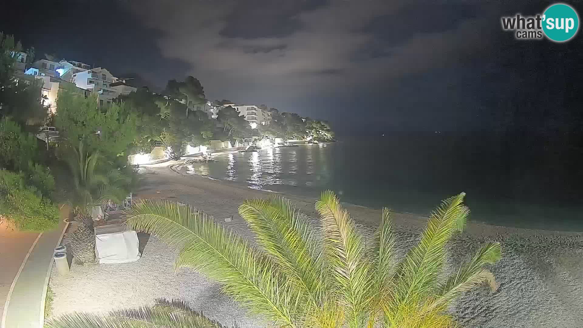 Webcam Plage Lučica Brela – Vue en direct sur la côte adriatique