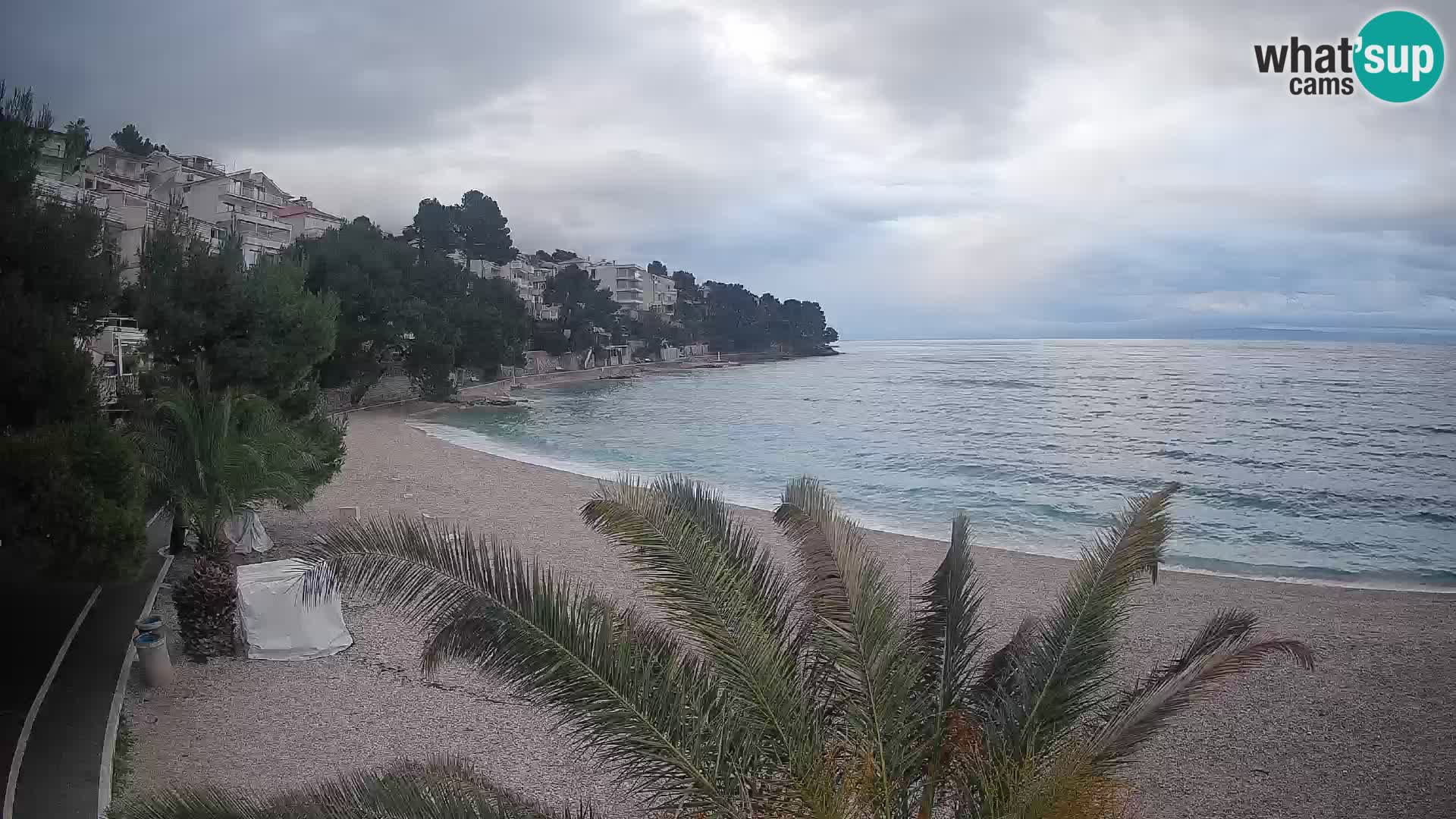 Webcam Lučica Beach Brela – Live View from the Adriatic Coast