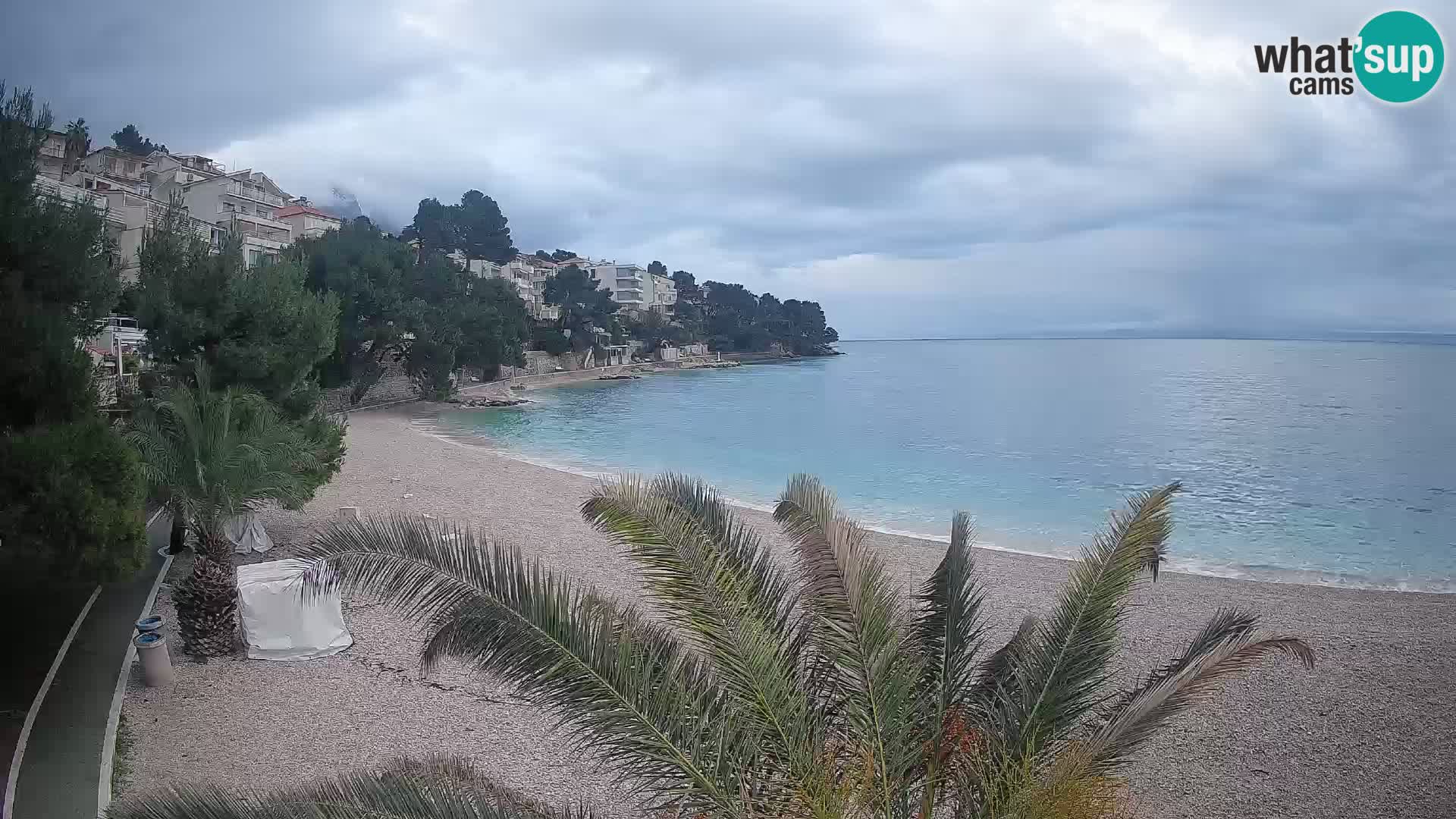 Webcam Lučica Beach Brela – Live View from the Adriatic Coast