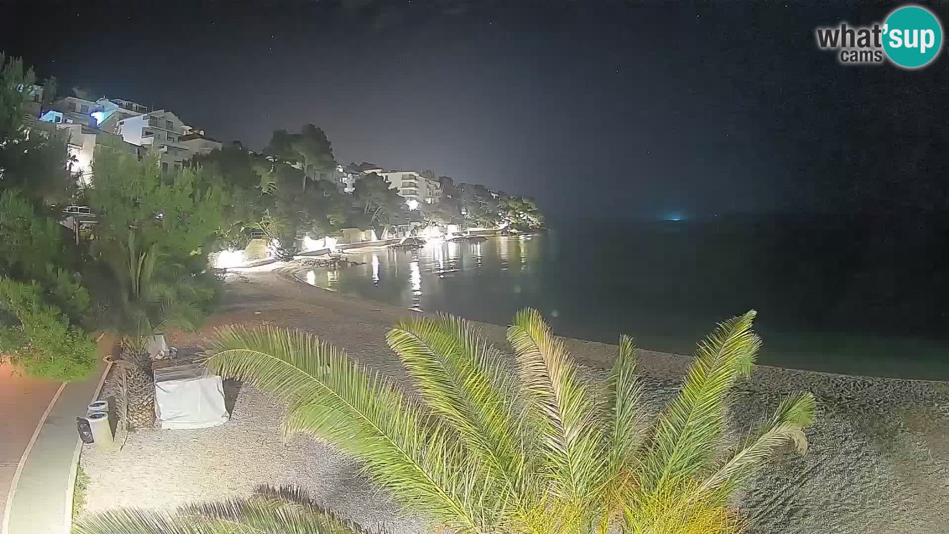 Webcam Playa Lučica Brela – Vista en directo de la costa adriática