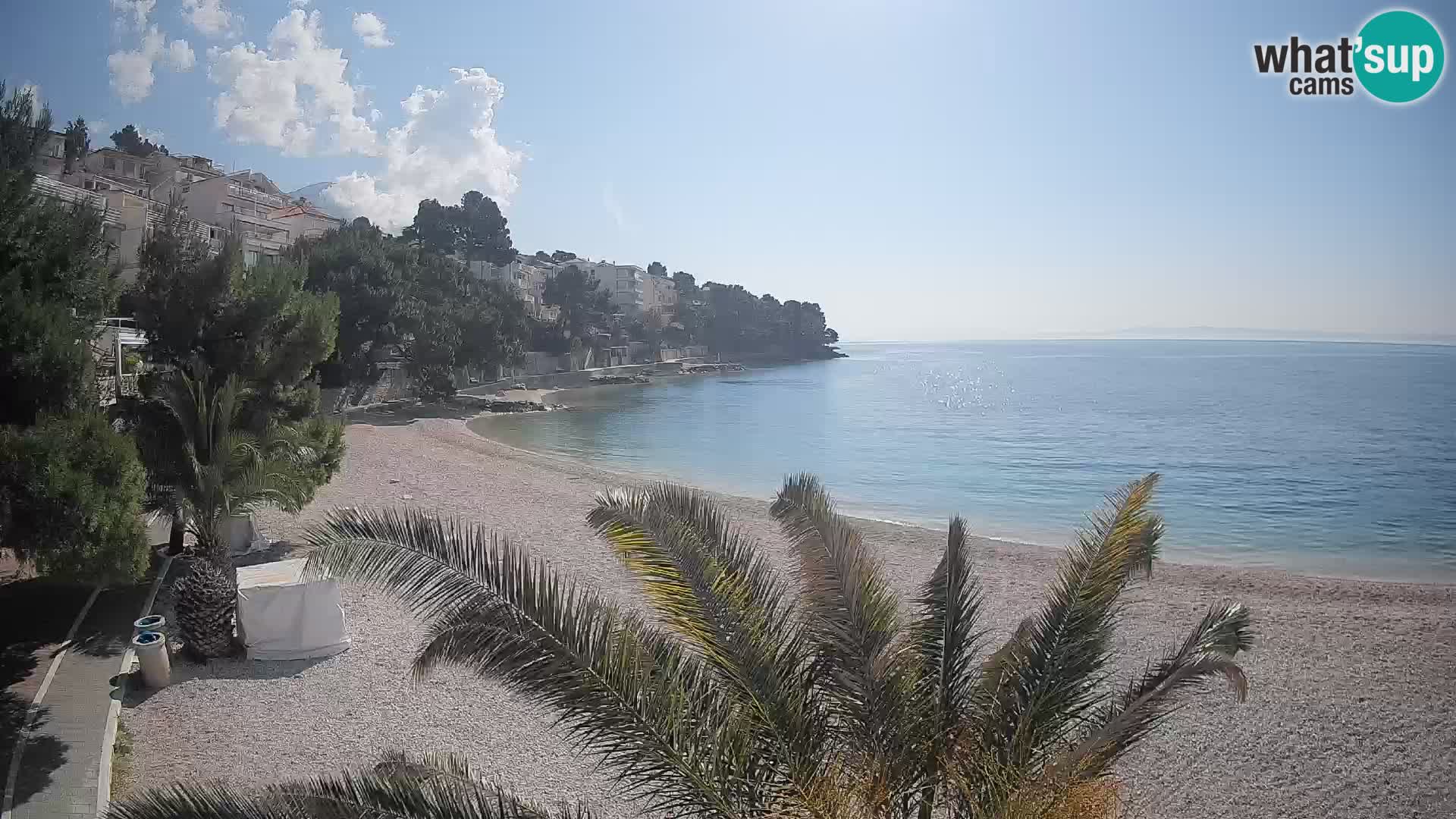 Webcam Playa Lučica Brela – Vista en directo de la costa adriática