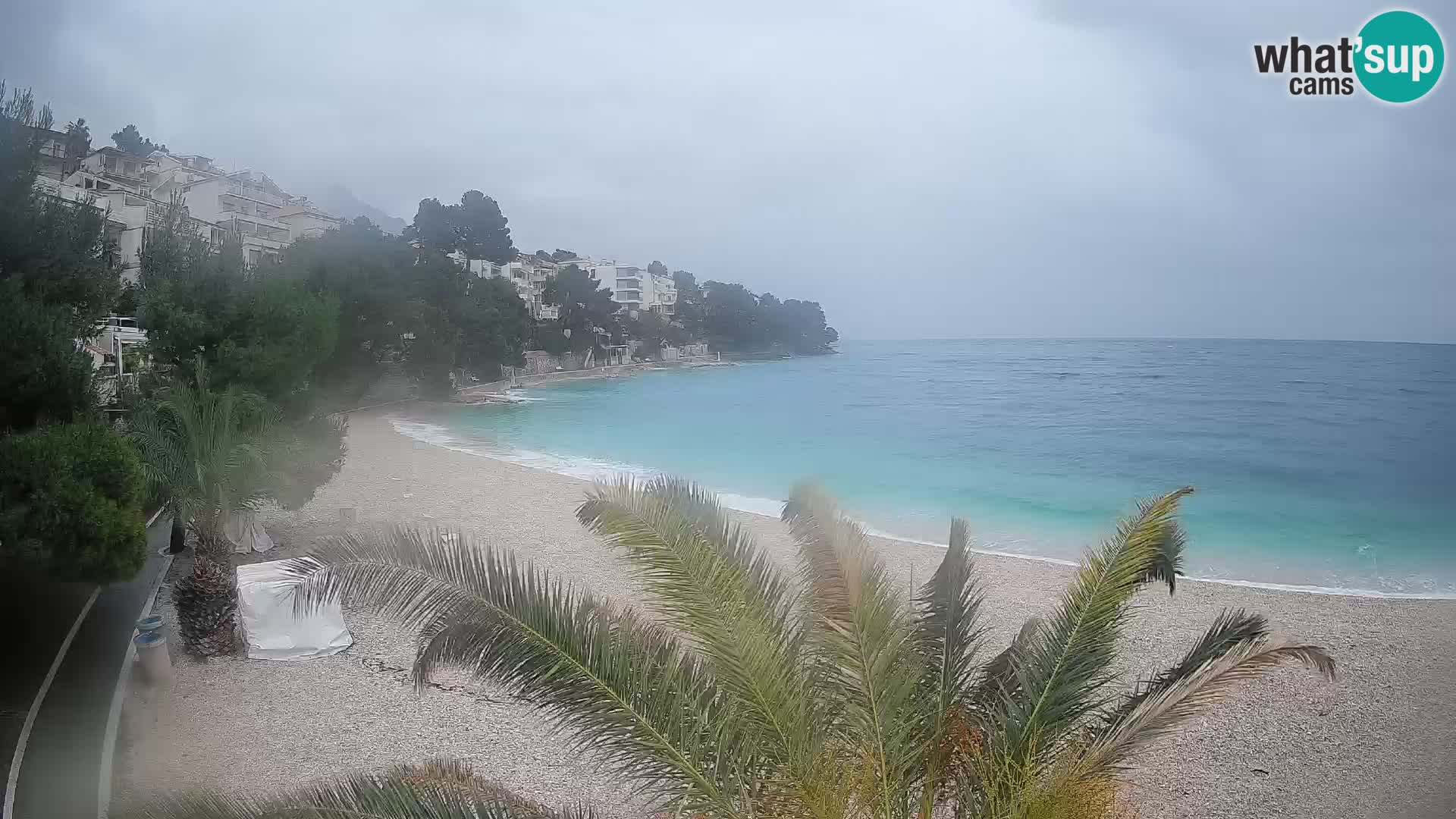 Webcam Lučica Beach Brela – Live View from the Adriatic Coast