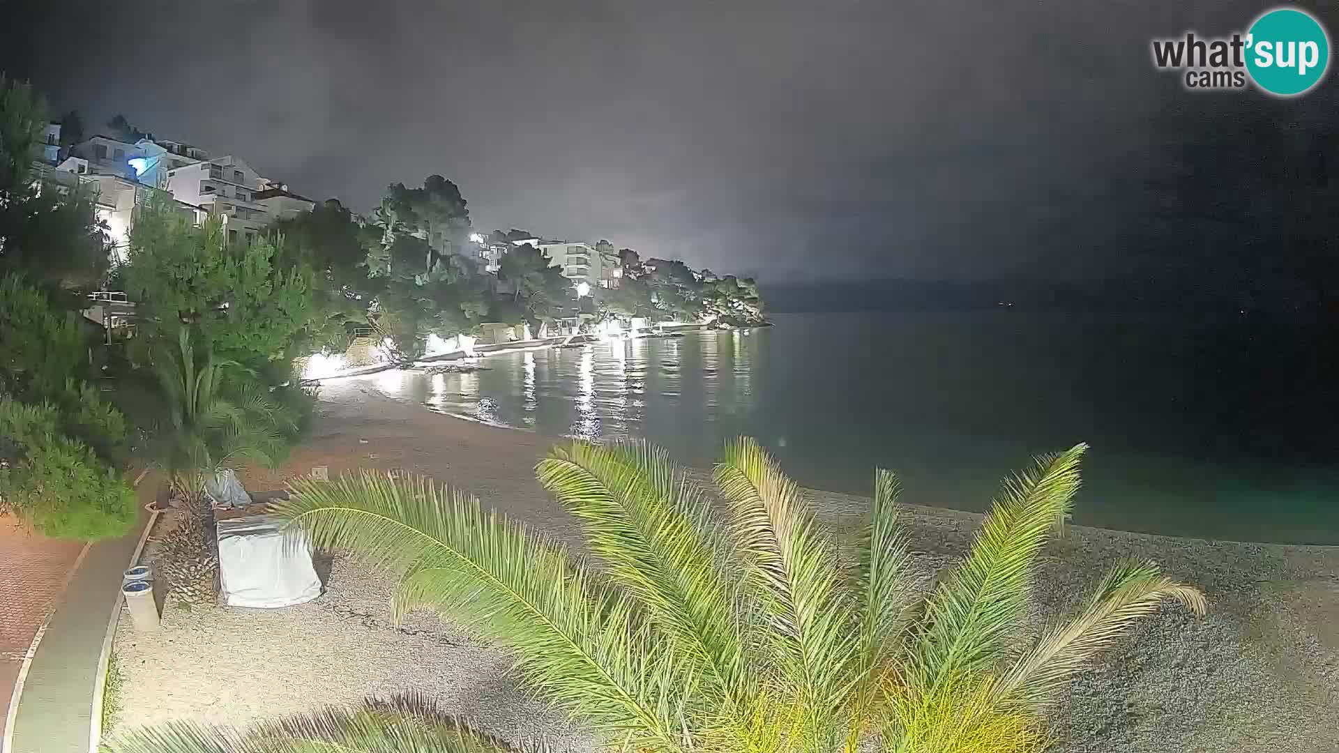 Webcam Lučica Beach Brela – Live View from the Adriatic Coast