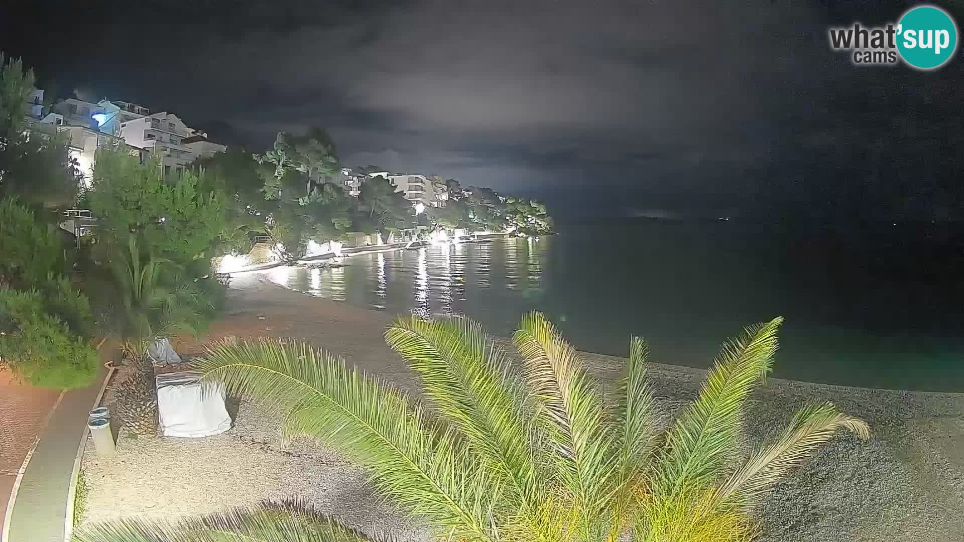 Webcam Lučica Beach Brela – Live View from the Adriatic Coast