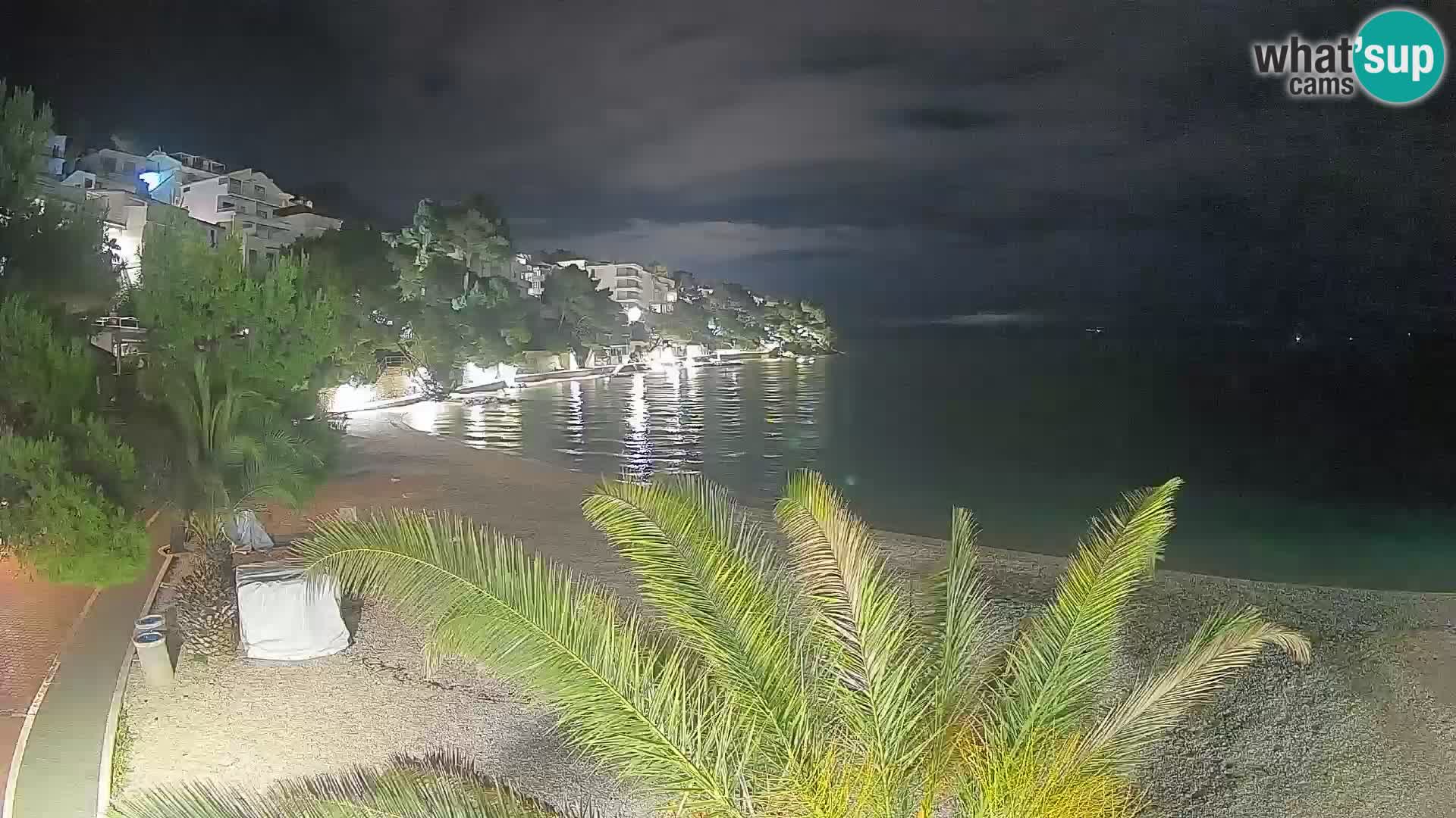 Webcam Lučica Beach Brela – Live View from the Adriatic Coast