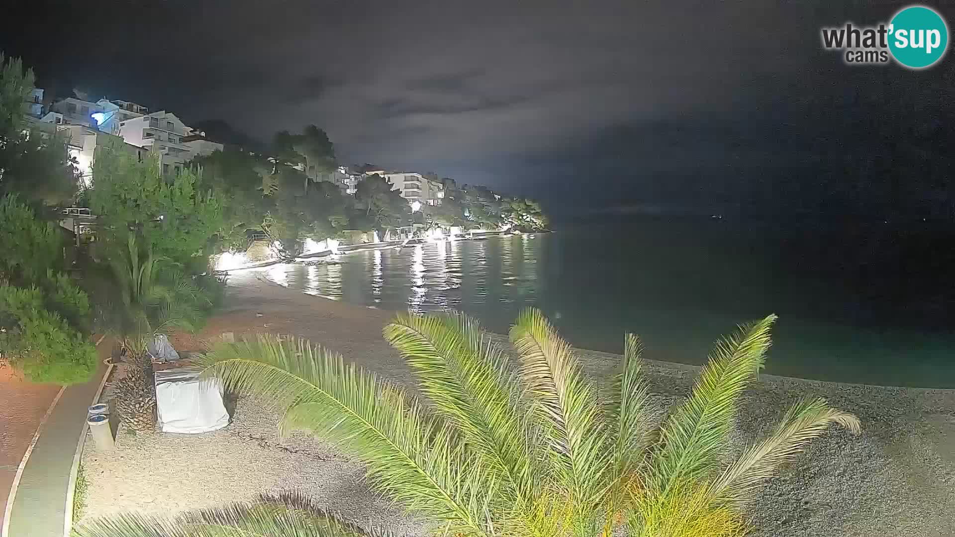 Webcam Lučica Beach Brela – Live View from the Adriatic Coast