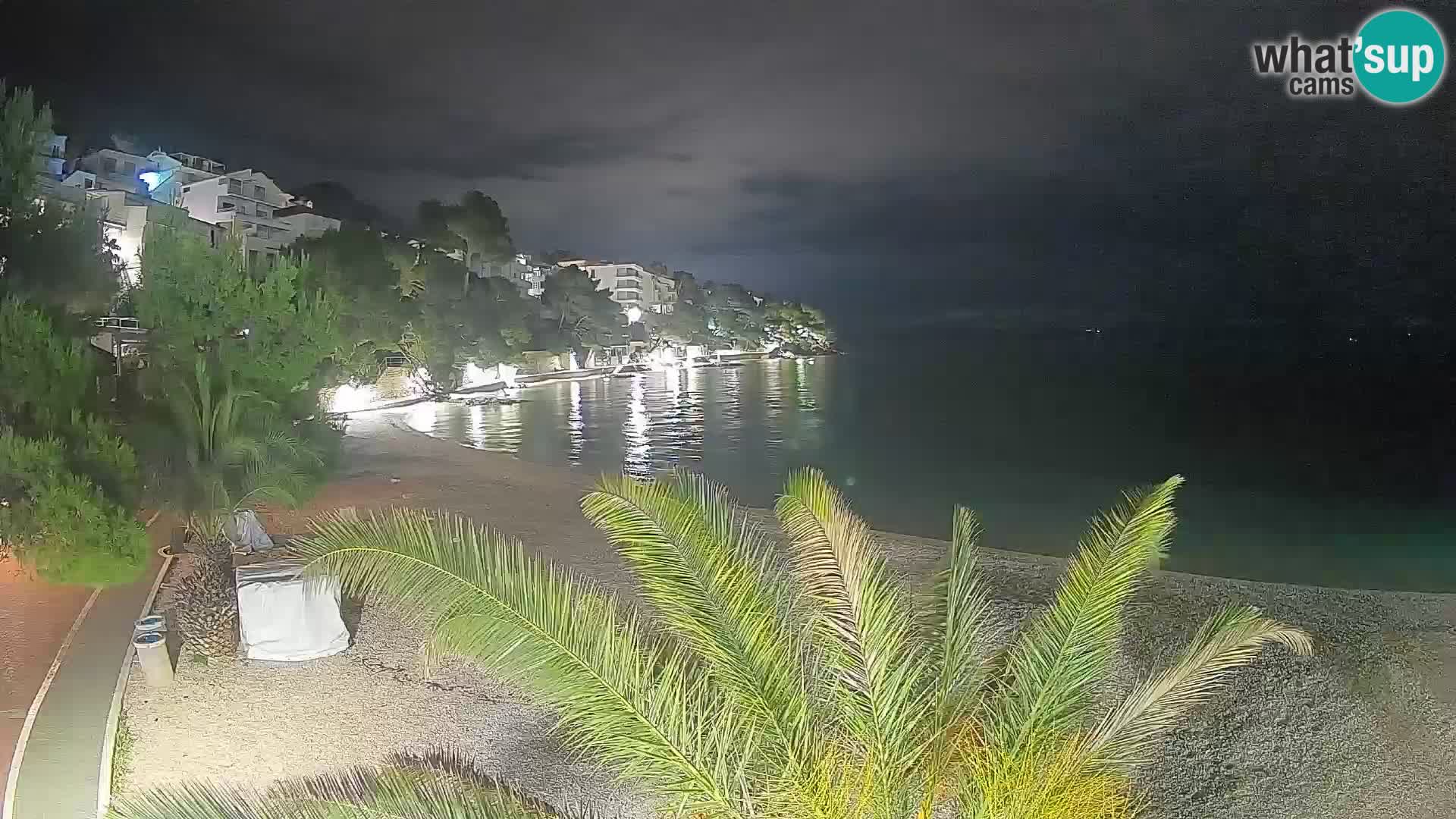 Webcam Lučica Beach Brela – Live View from the Adriatic Coast