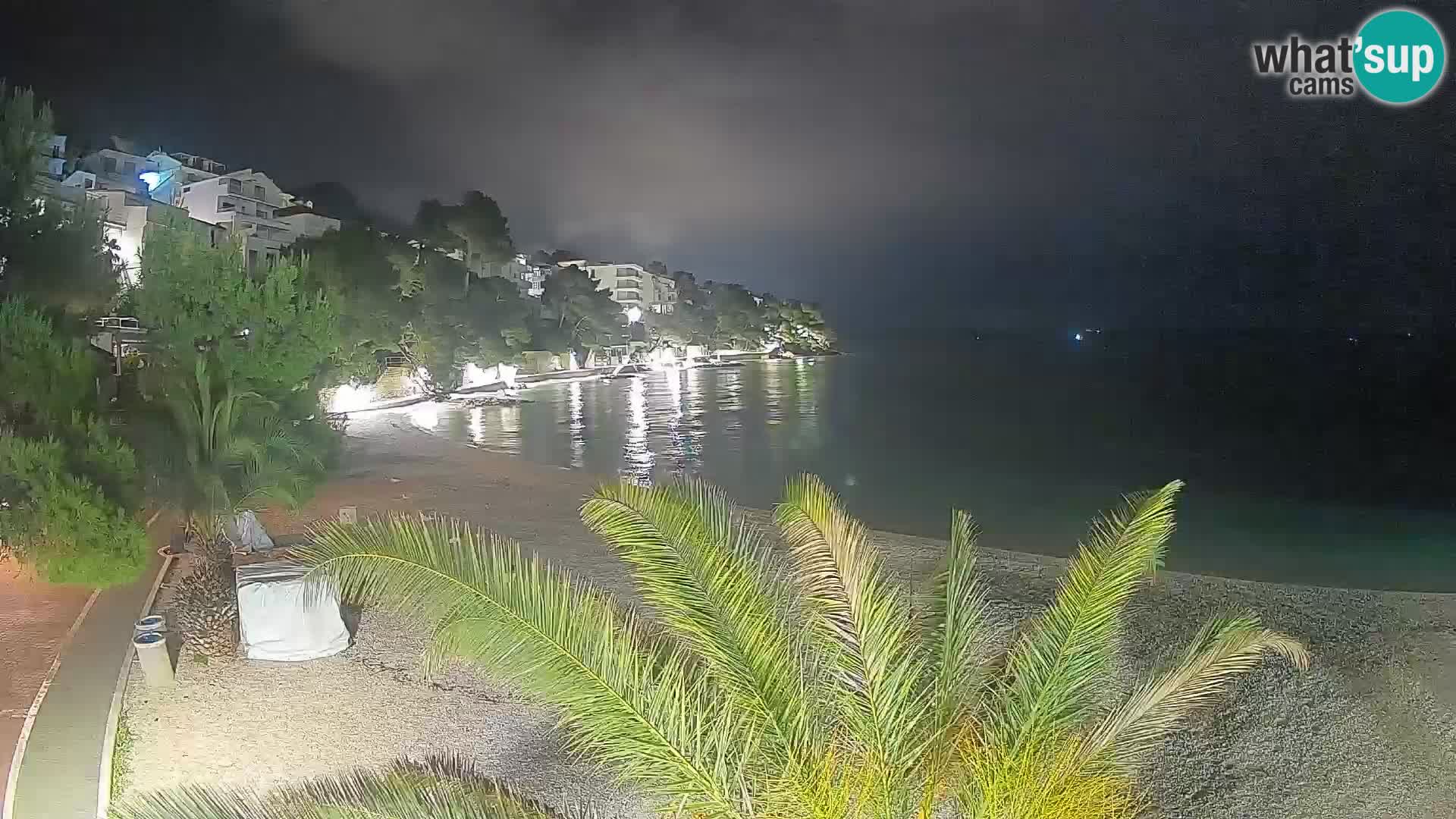 Webcam Playa Lučica Brela – Vista en directo de la costa adriática