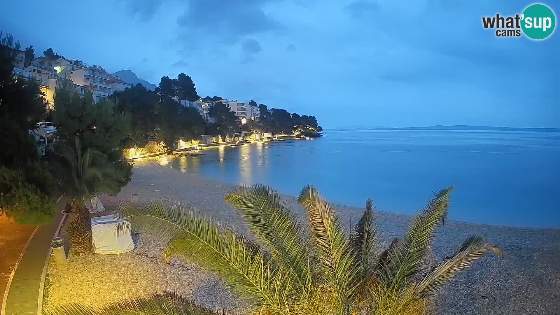 Webcam Lučica Beach Brela – Live View from the Adriatic Coast
