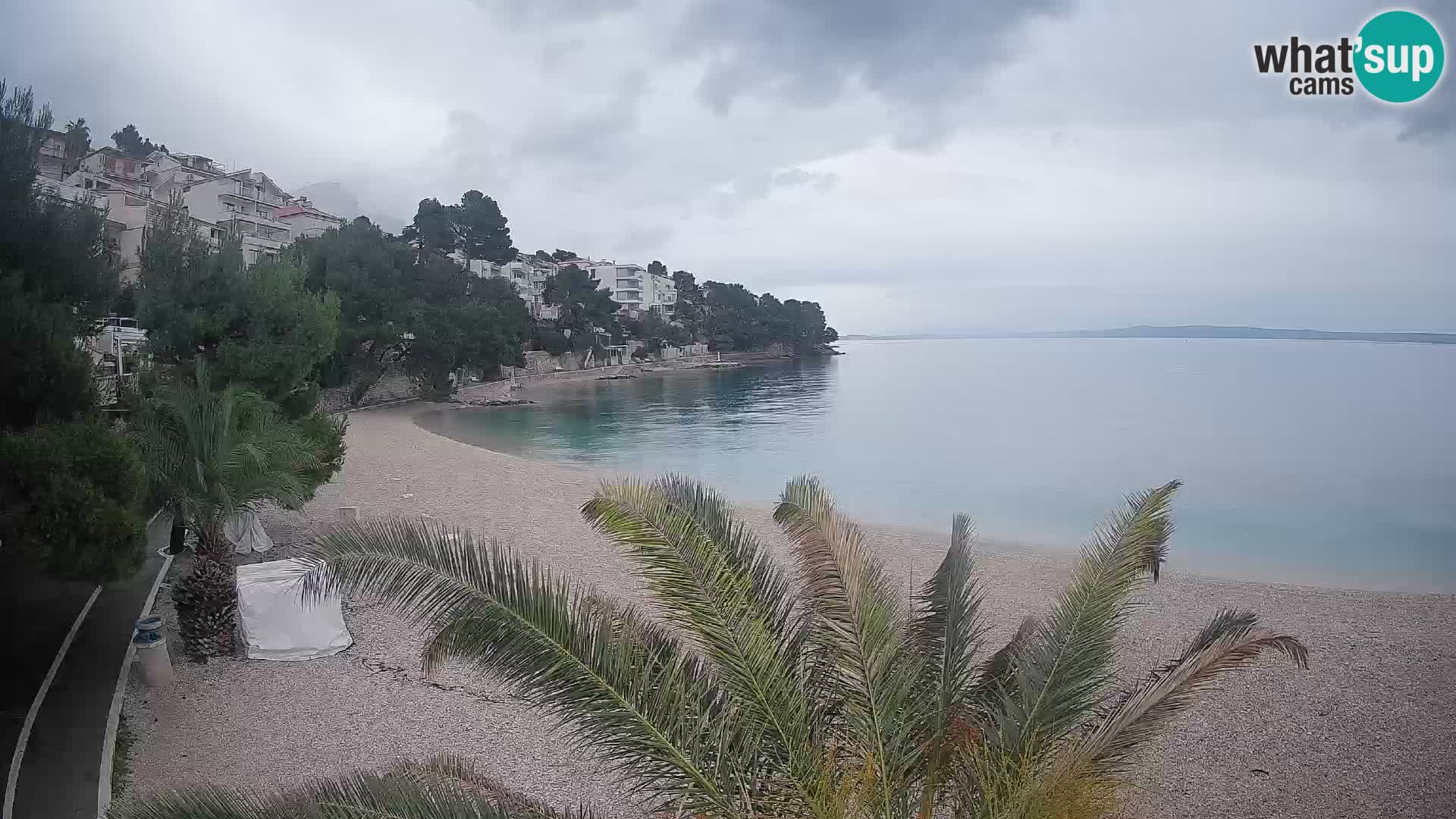 Webcam Lučica Beach Brela – Live View from the Adriatic Coast