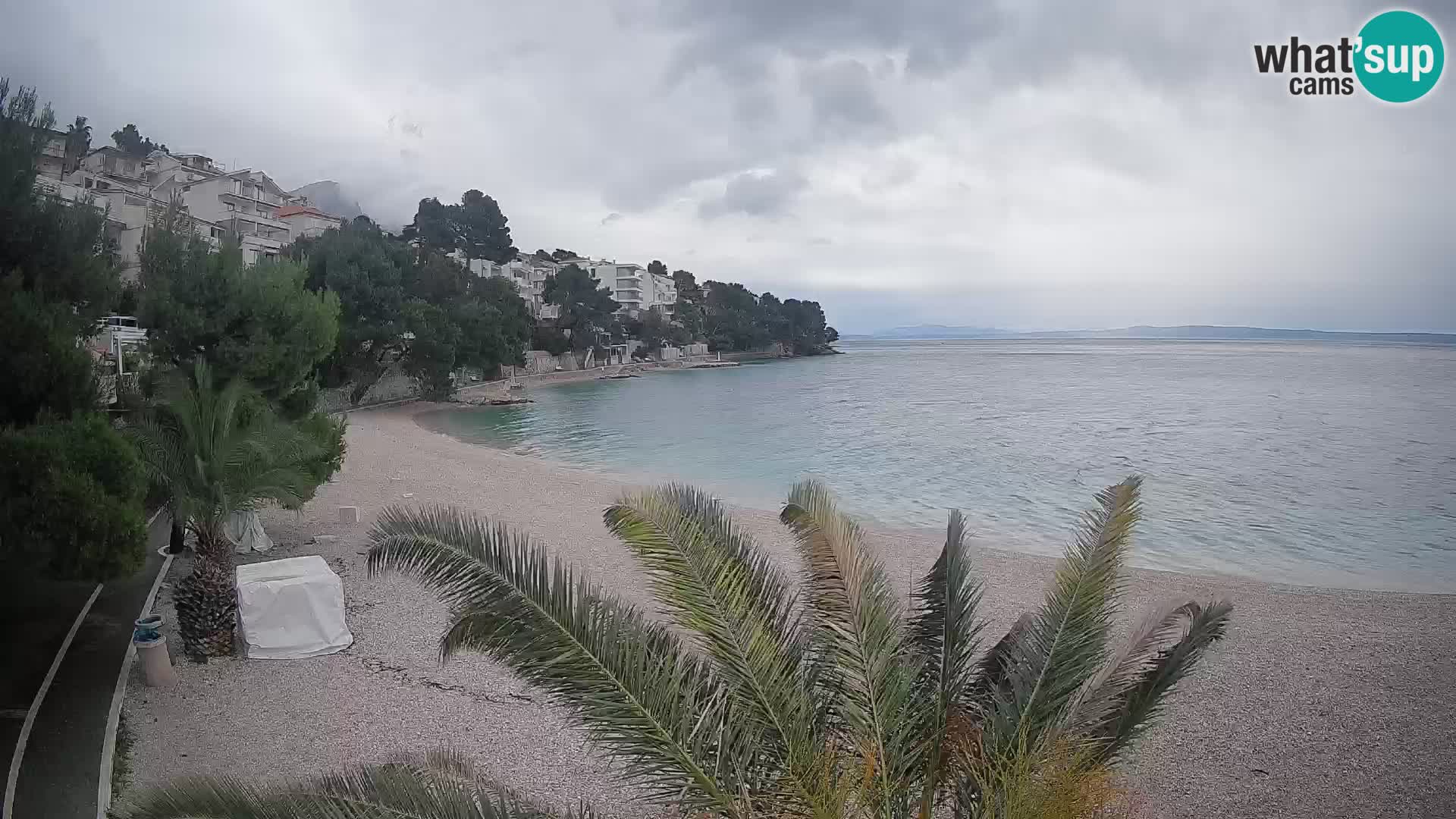 Webcam Lučica Beach Brela – Live View from the Adriatic Coast