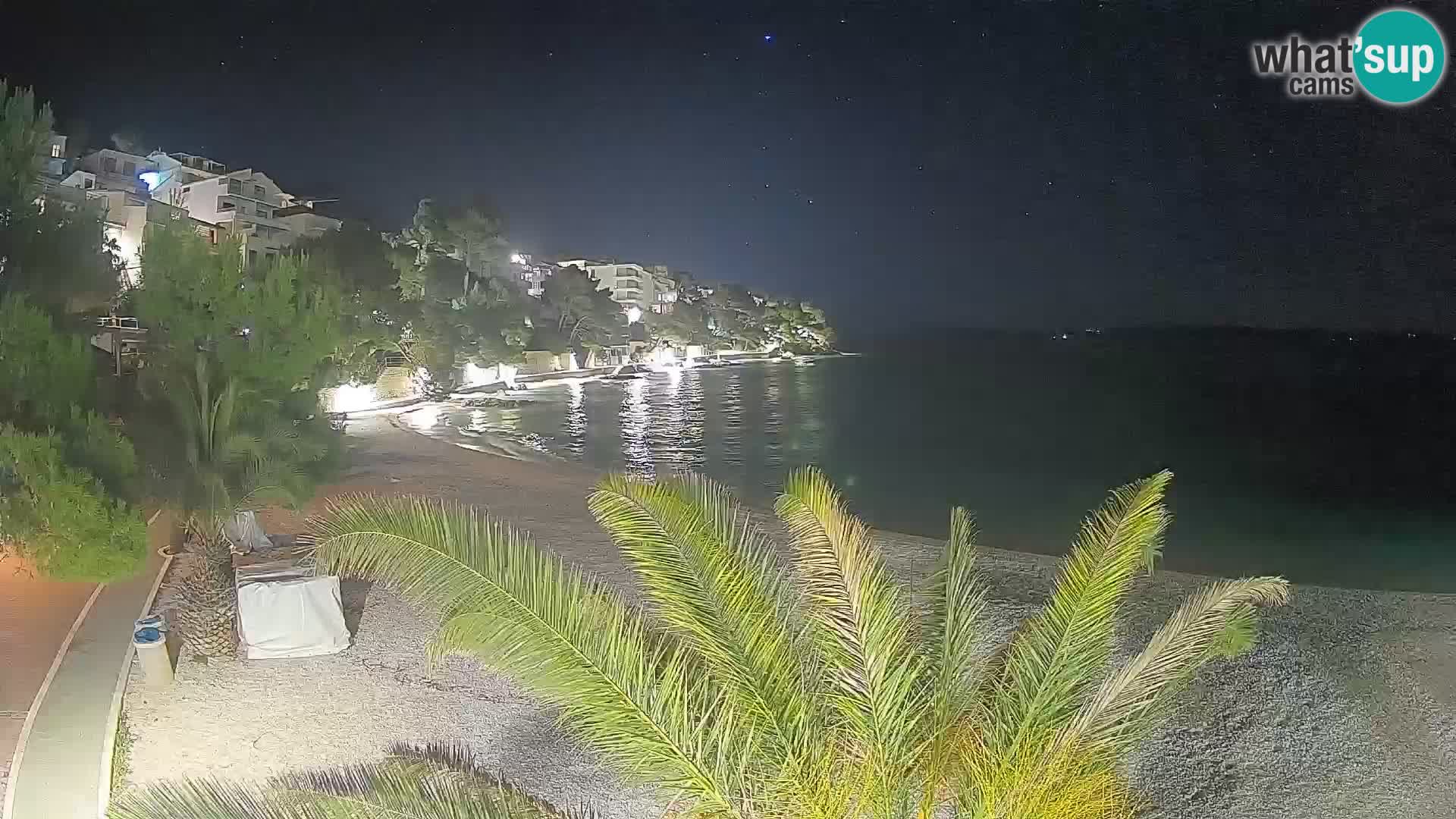Webcam Spiaggia Lučica Brela – Vista live sulla costa adriatica