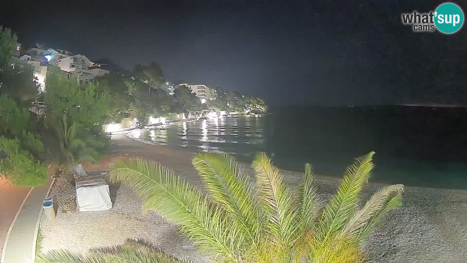 Webcam Lučica Beach Brela – Live View from the Adriatic Coast